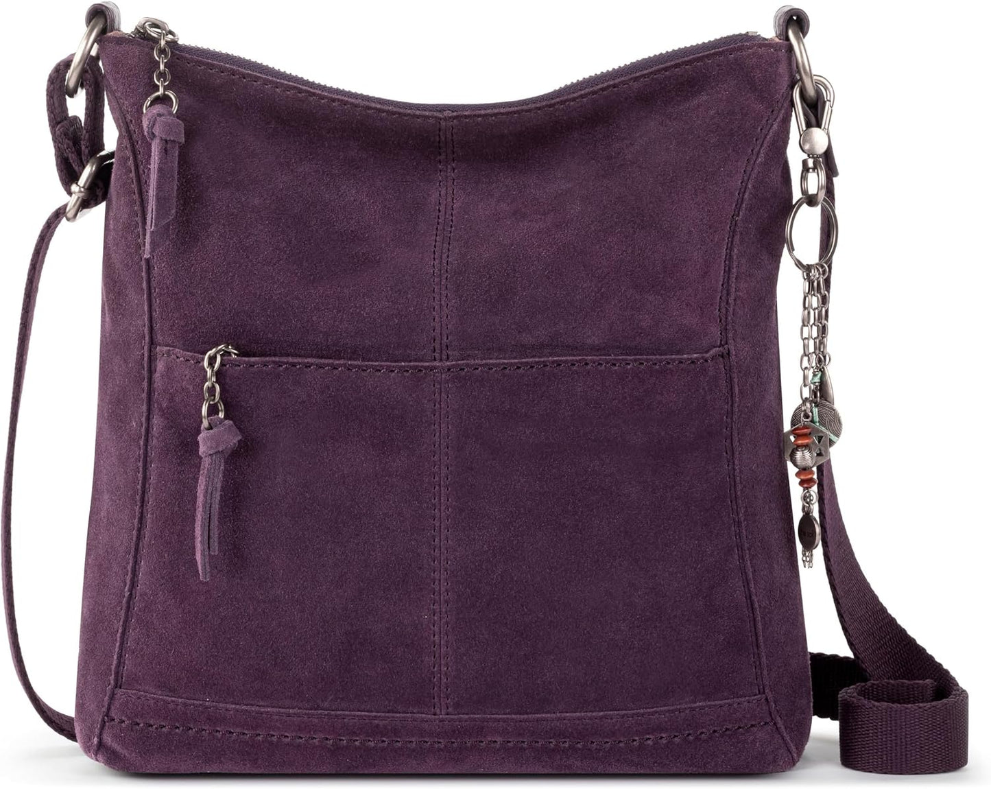 The Sak Lucia - Bolso bandolera de piel convertible con correa ajus...