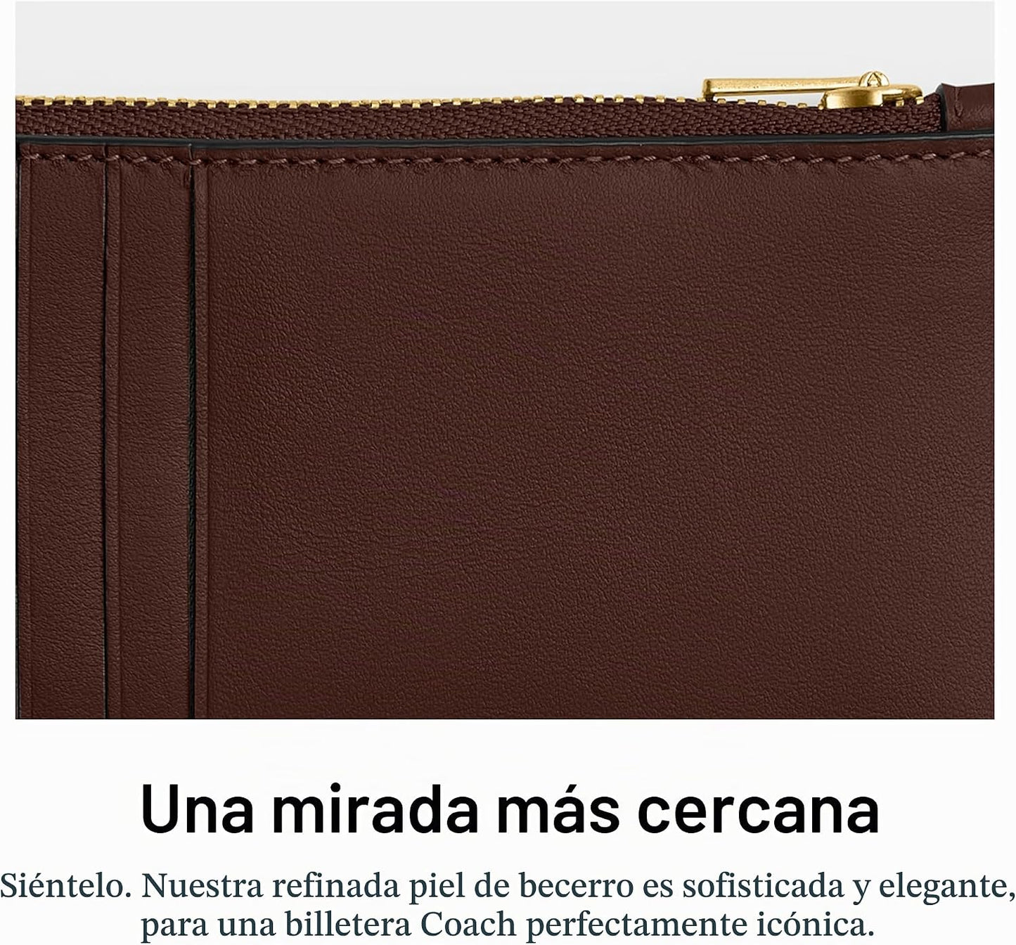 Cartera pequeña con cremallera Coach New York