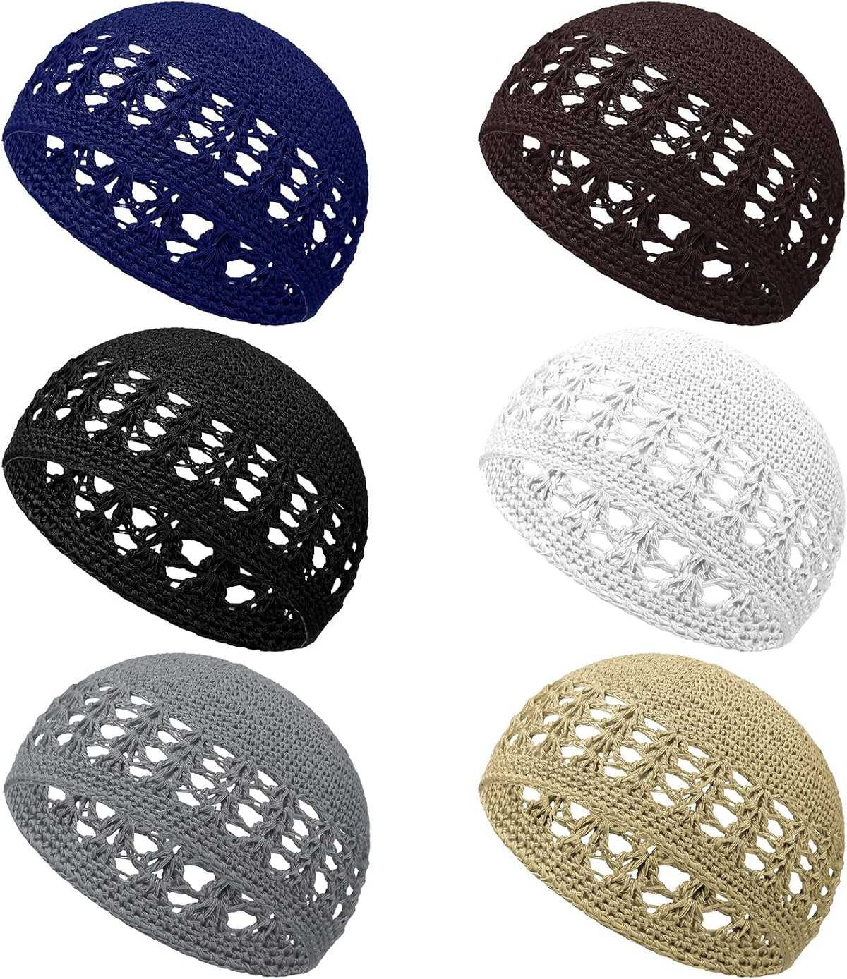 Boyiee Gorros de Punto Kufi Gorro de Ganchillo Gorros de Calavera G...