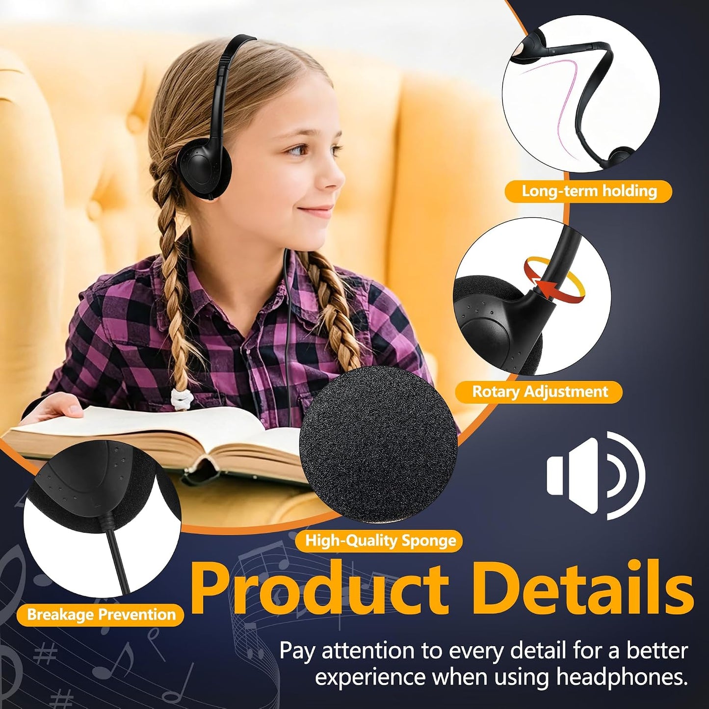 OYSLKJ Paquete de 30 auriculares USB C a granel, tipo C con cable e...