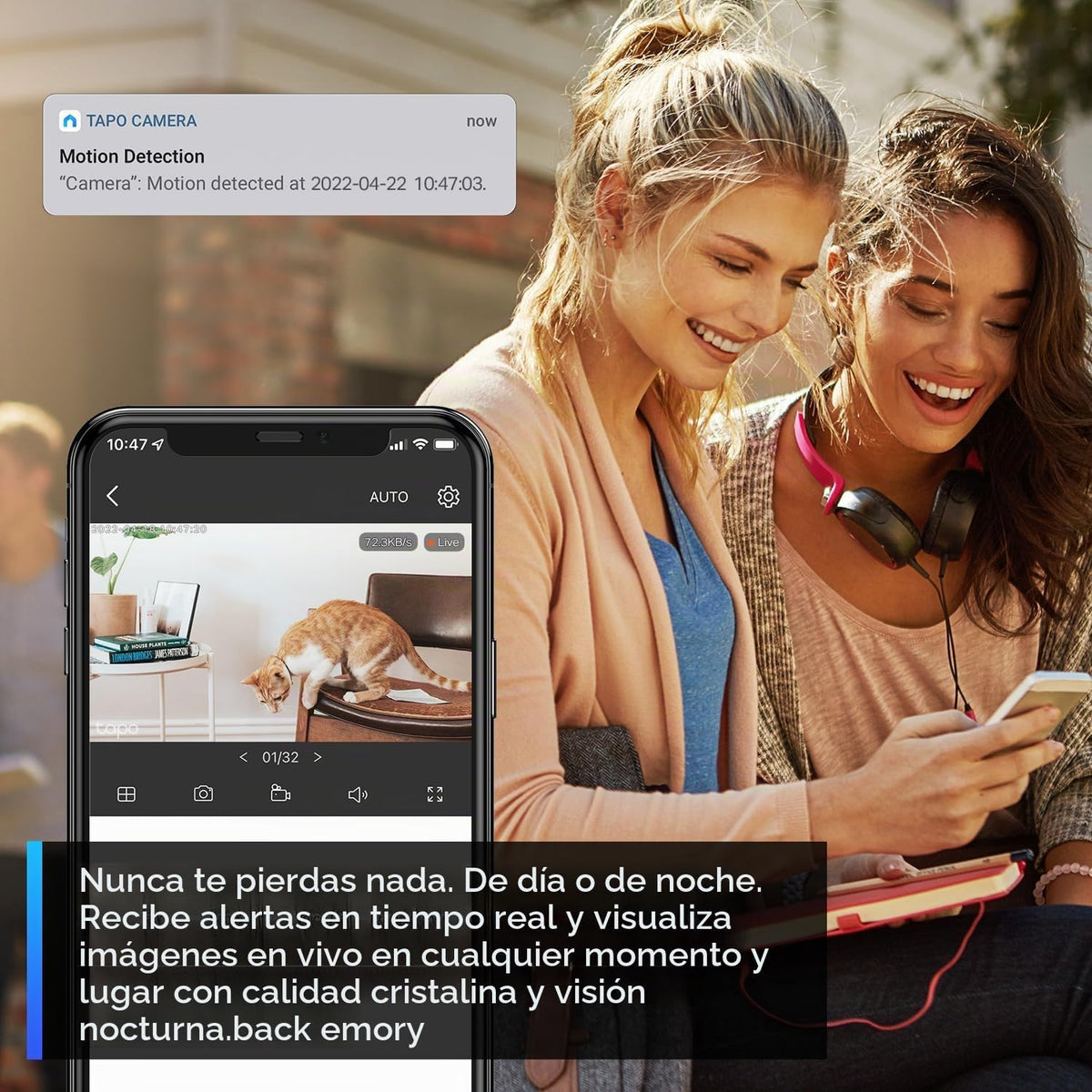 Tapo - Nueva cámara de seguridad interior TP-Link de 2K para monito...