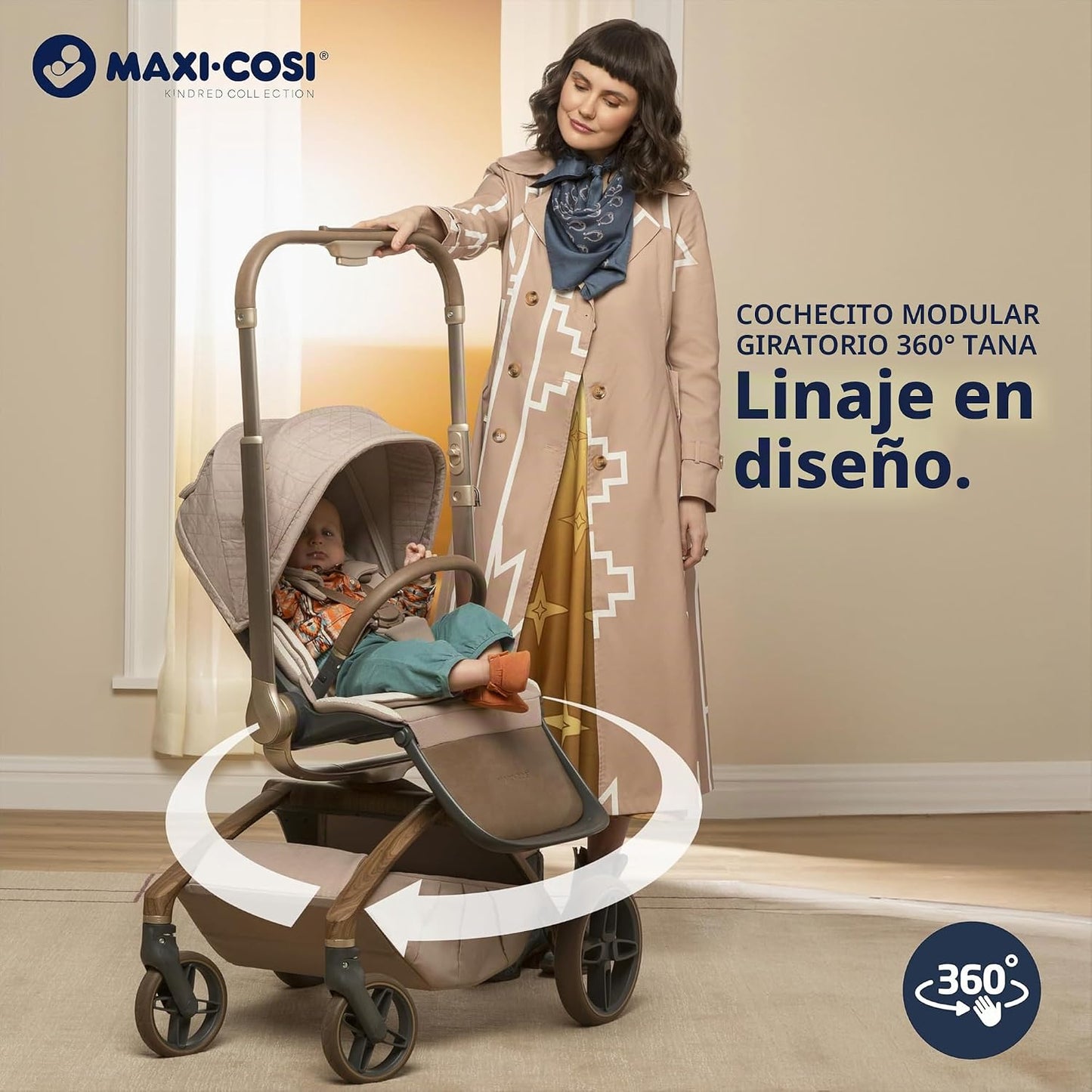 Maxi-Cosi Tana 360 - Cochecito modular giratorio, cochecito y asien...