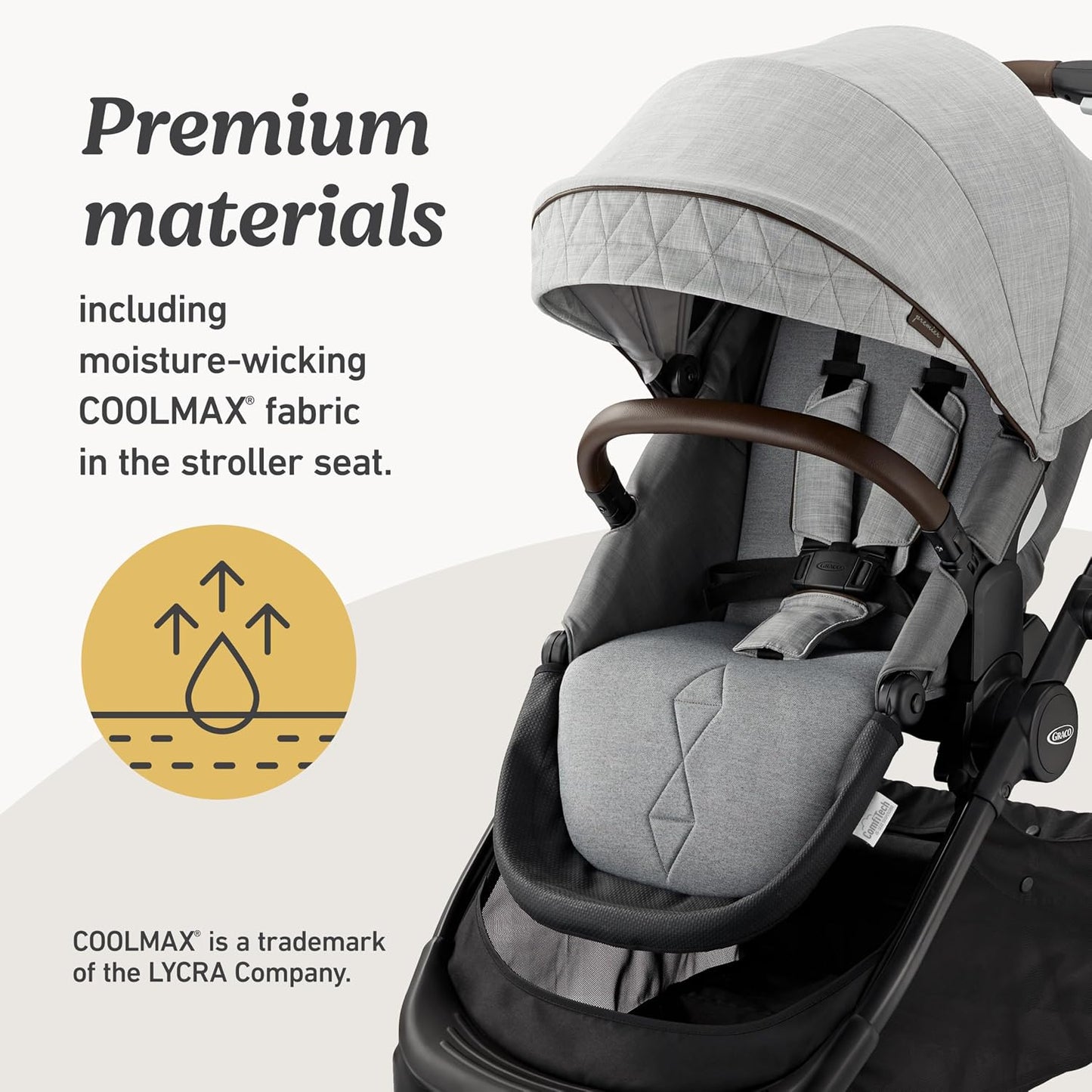 Graco Premier Modes Merge - Carriola con ruedas EZ Spin para rotaci...