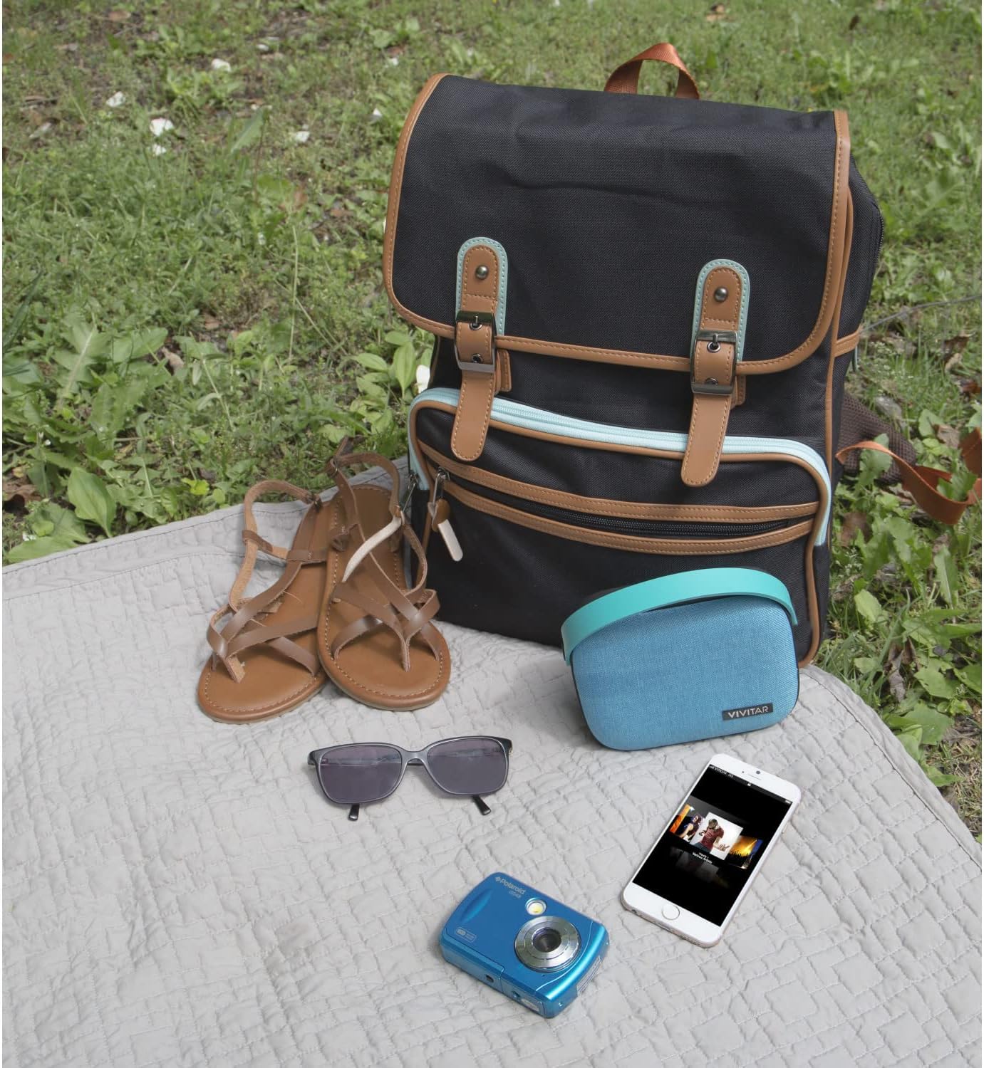 Cámara digital Polaroid IS048 - Pequeña, ligera, impermeable, para...