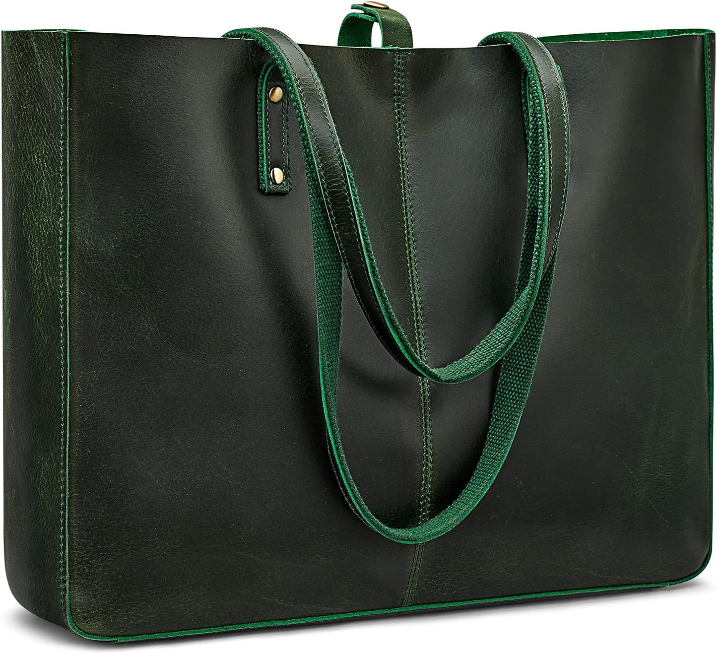 S-ZONE Bolso de hombro de piel auténtica para mujer, bolso de mano...