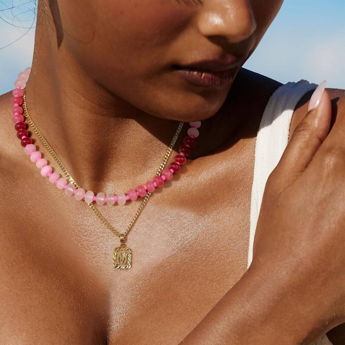KELORIS PATH Collares de piedras preciosas con cuentas para mujer,...