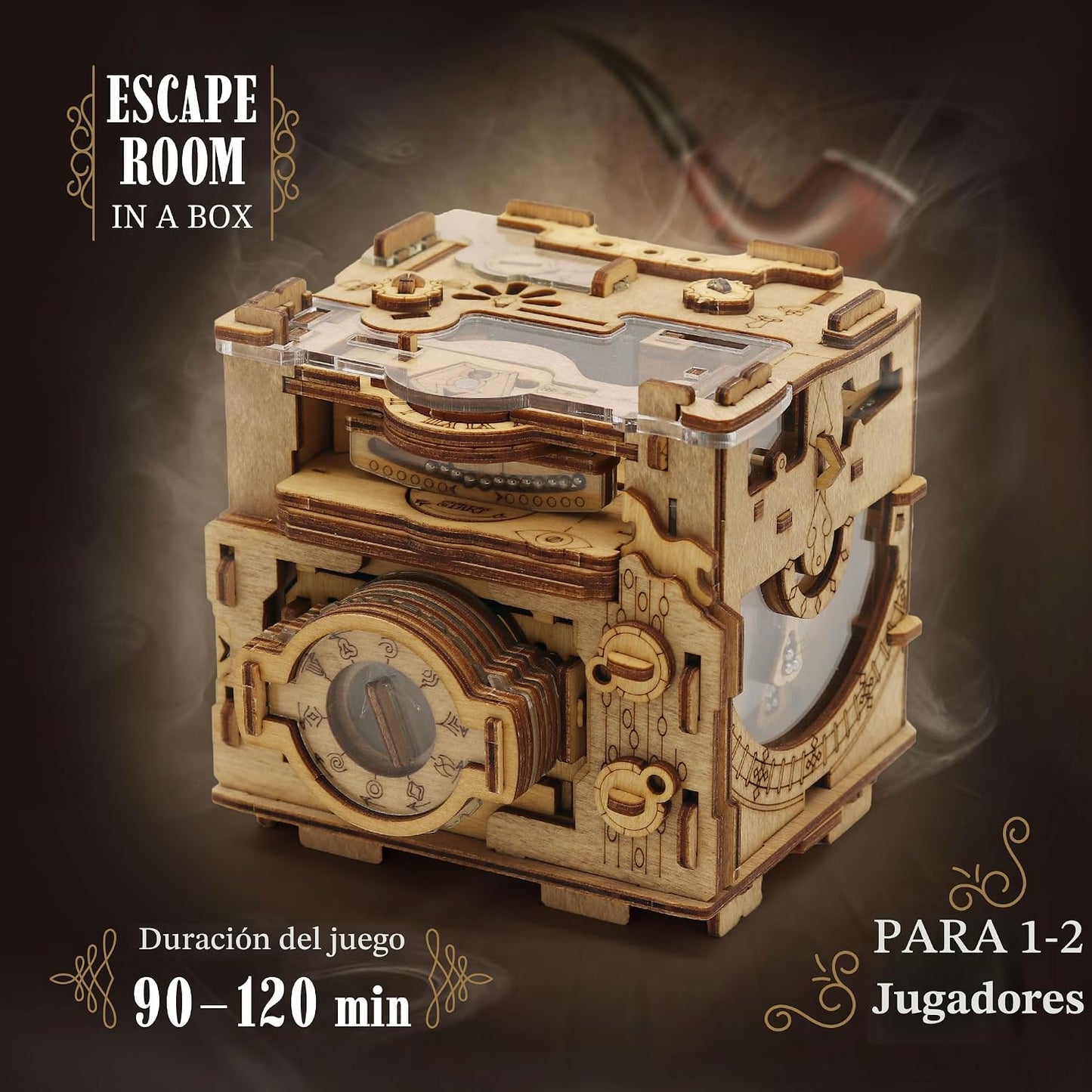 iDventure Cluebox PRO - Cámara de Sherlock - Juego de Escape Room -...