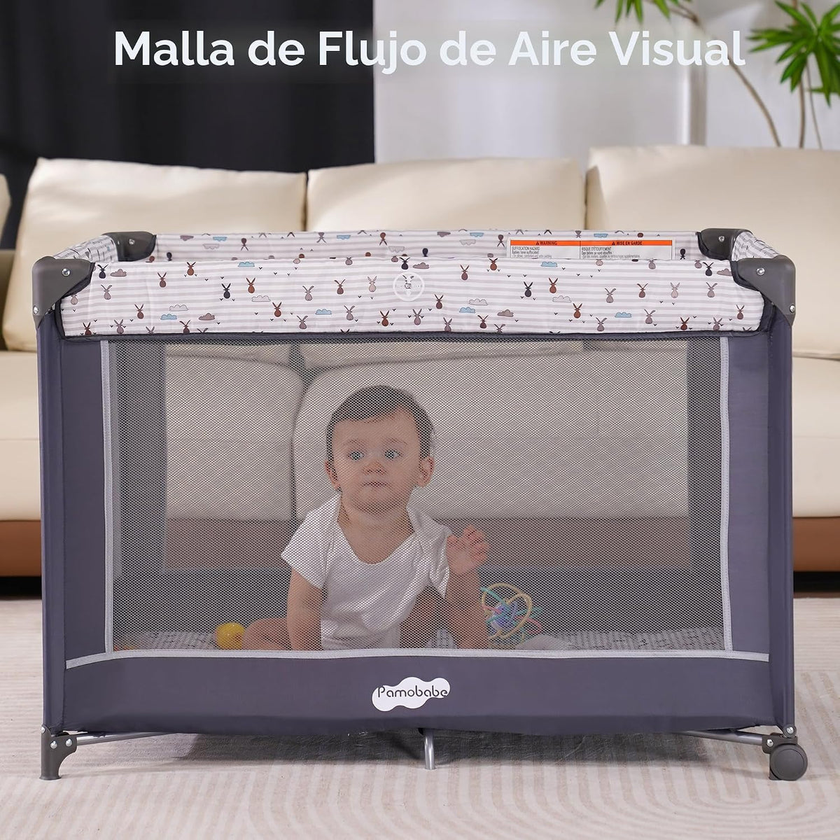 Pamo Babe Empaca y juega con el moisés, corral portátil para bebé |...