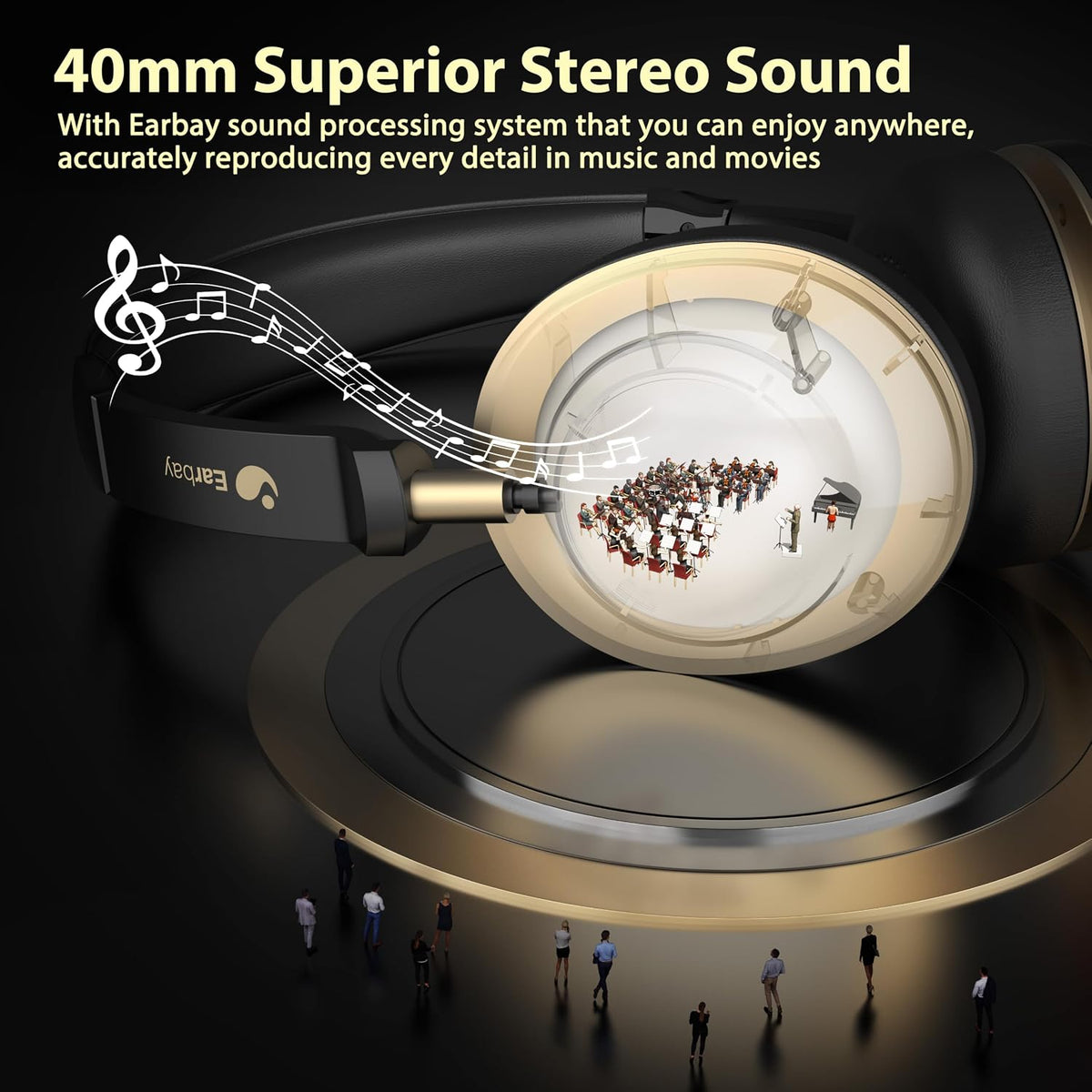 Earbay Auriculares Bluetooth 5.3 con dongle USB y micrófono con can...