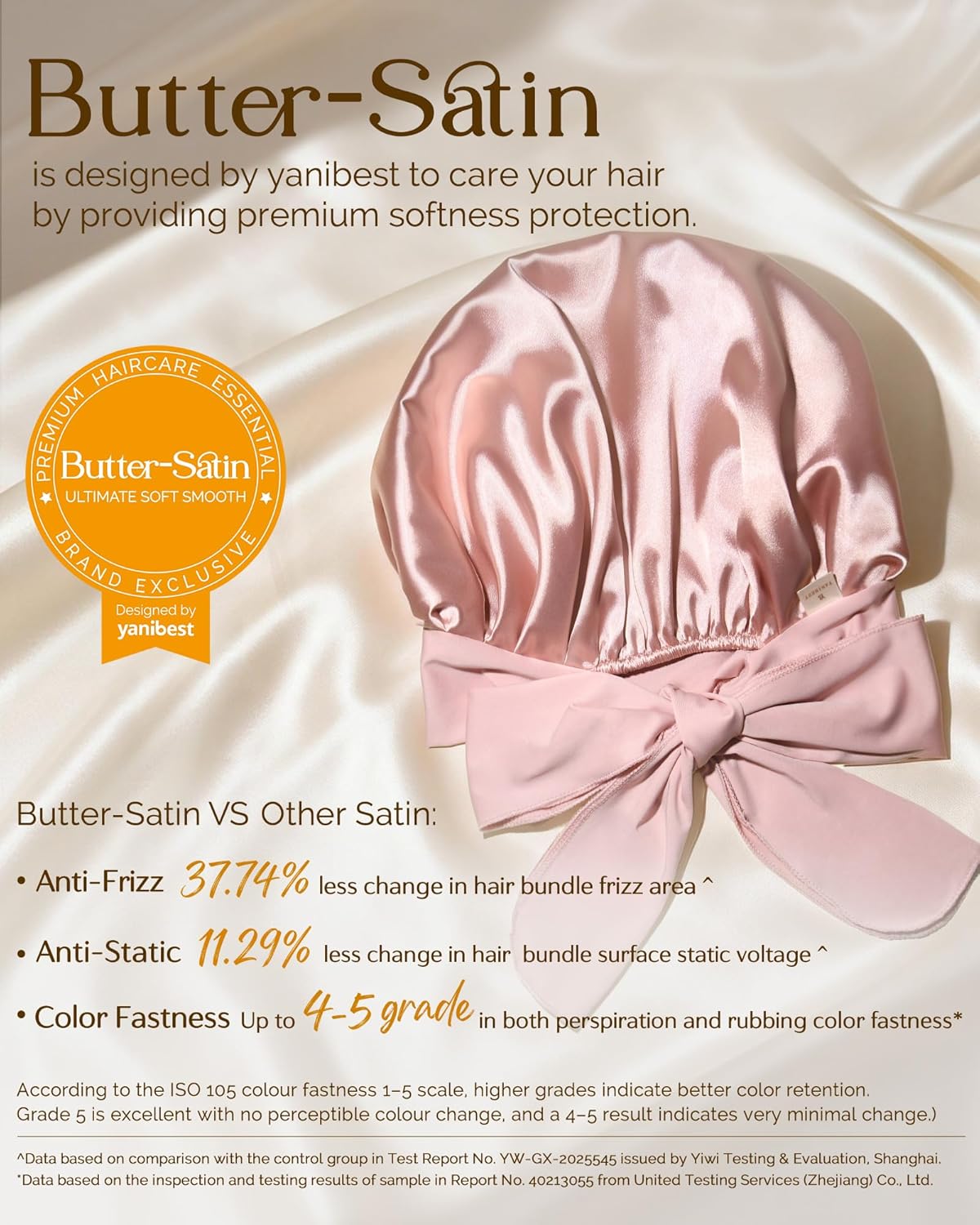 YANIBEST Gorro de seda ajustable para mujeres durmientes, gorro de...