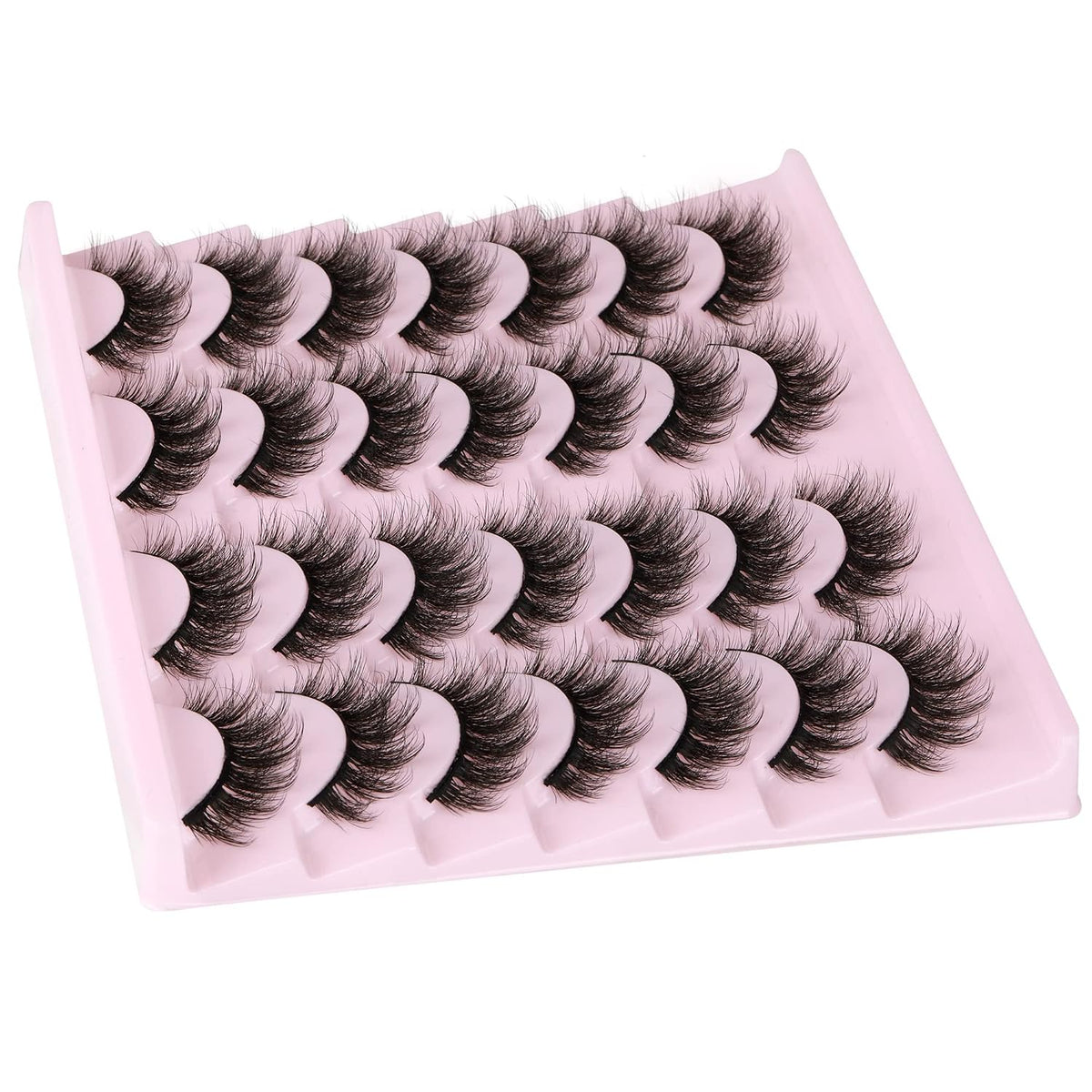 14 pares de pestañas postizas de visón Wispy, aspecto natural, volu...