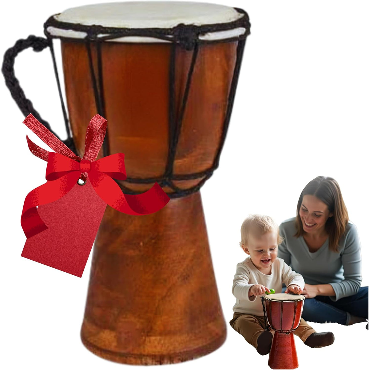 Tambores Djembe Drum Djembe es un tambor de copa cubierto de piel d...