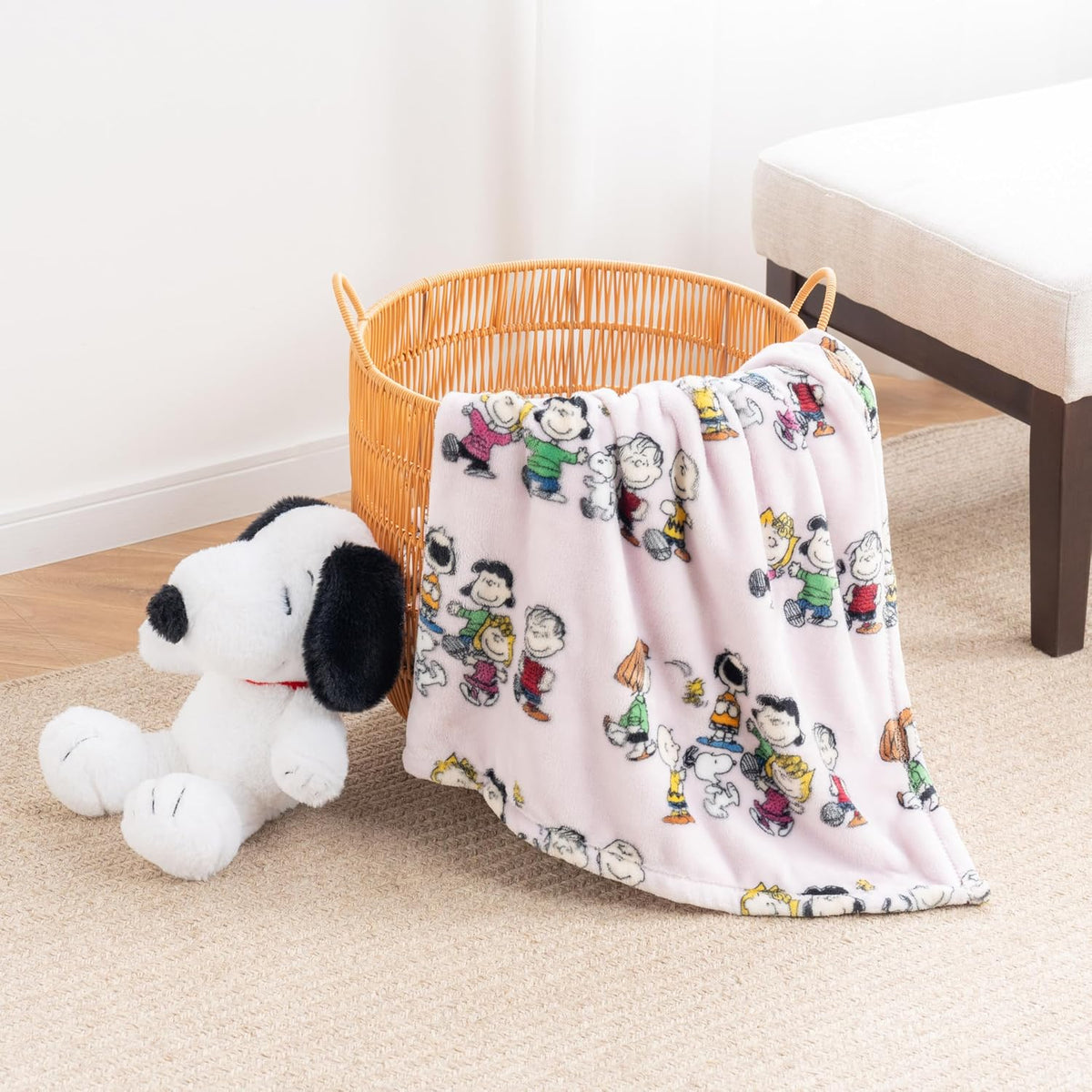 Berkshire Blanket Peanuts® VelvetLoft® Manta de Felpa Tipo Throw co...