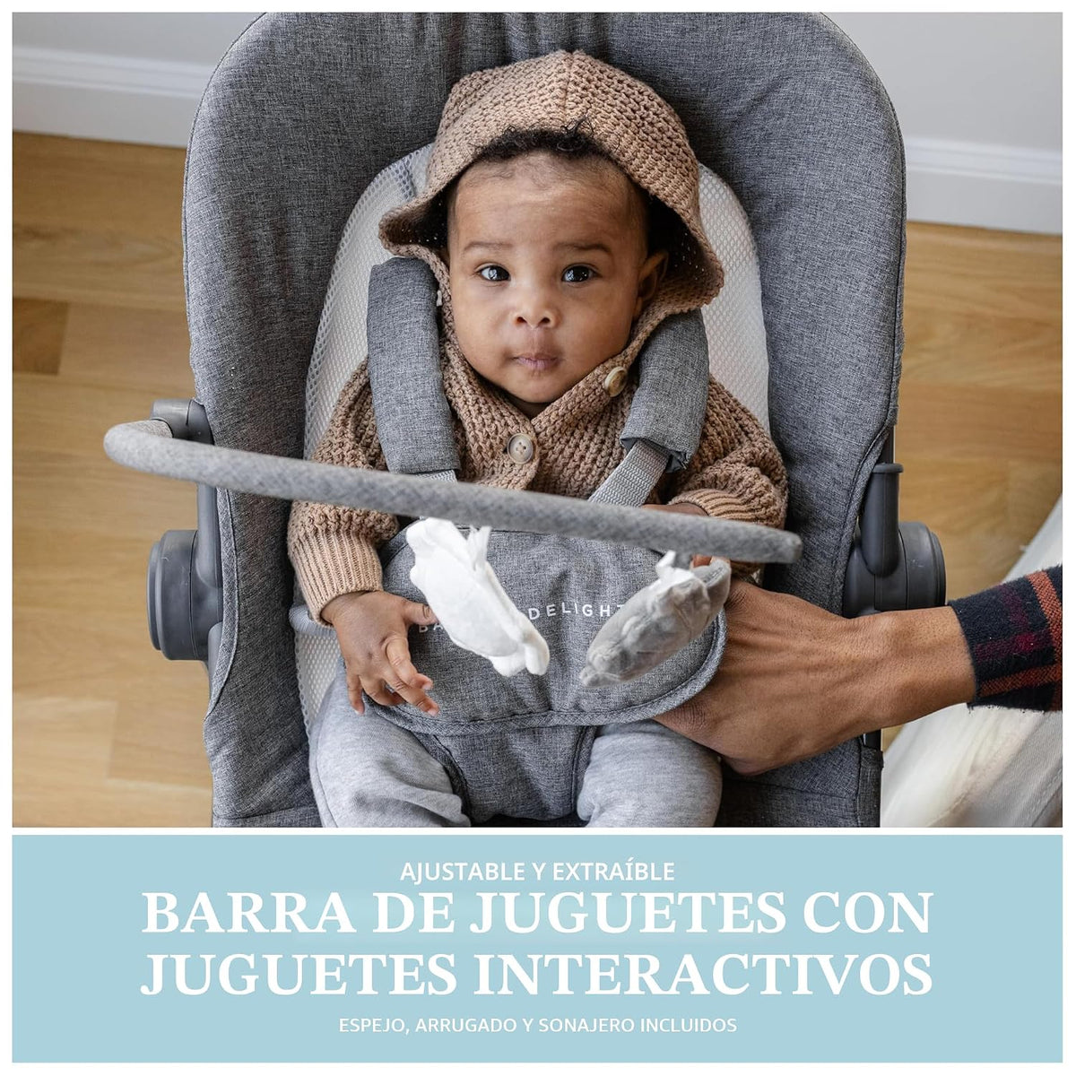 Baby Delight Bloom Silla de Bebé | Silla de Bebé Calmante y Ajustab...