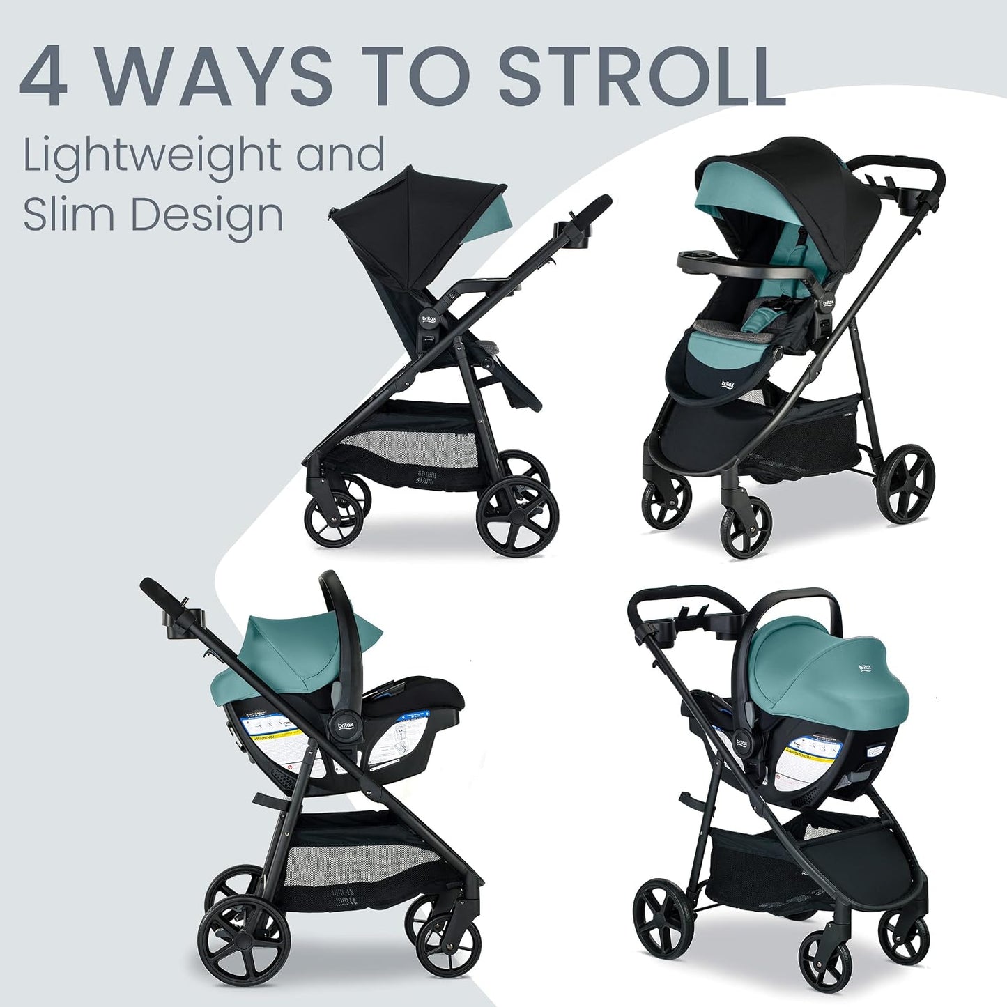 Britax Willow Brook S+ Sistema de viaje para bebé, asiento de autom...