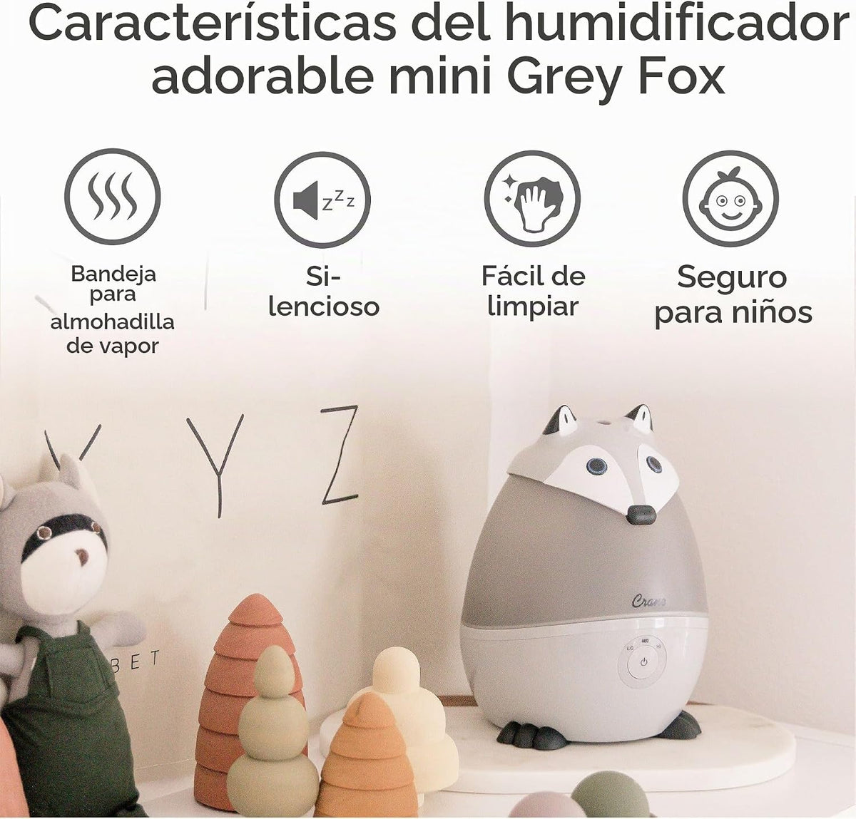 Crane Humidificador ultrasónico de animales de niebla fría para dor...