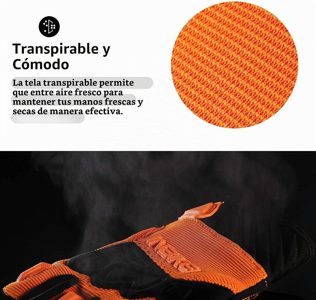 INBIKE Guantes de ciclismo sin dedos transpirables y protectores pa...