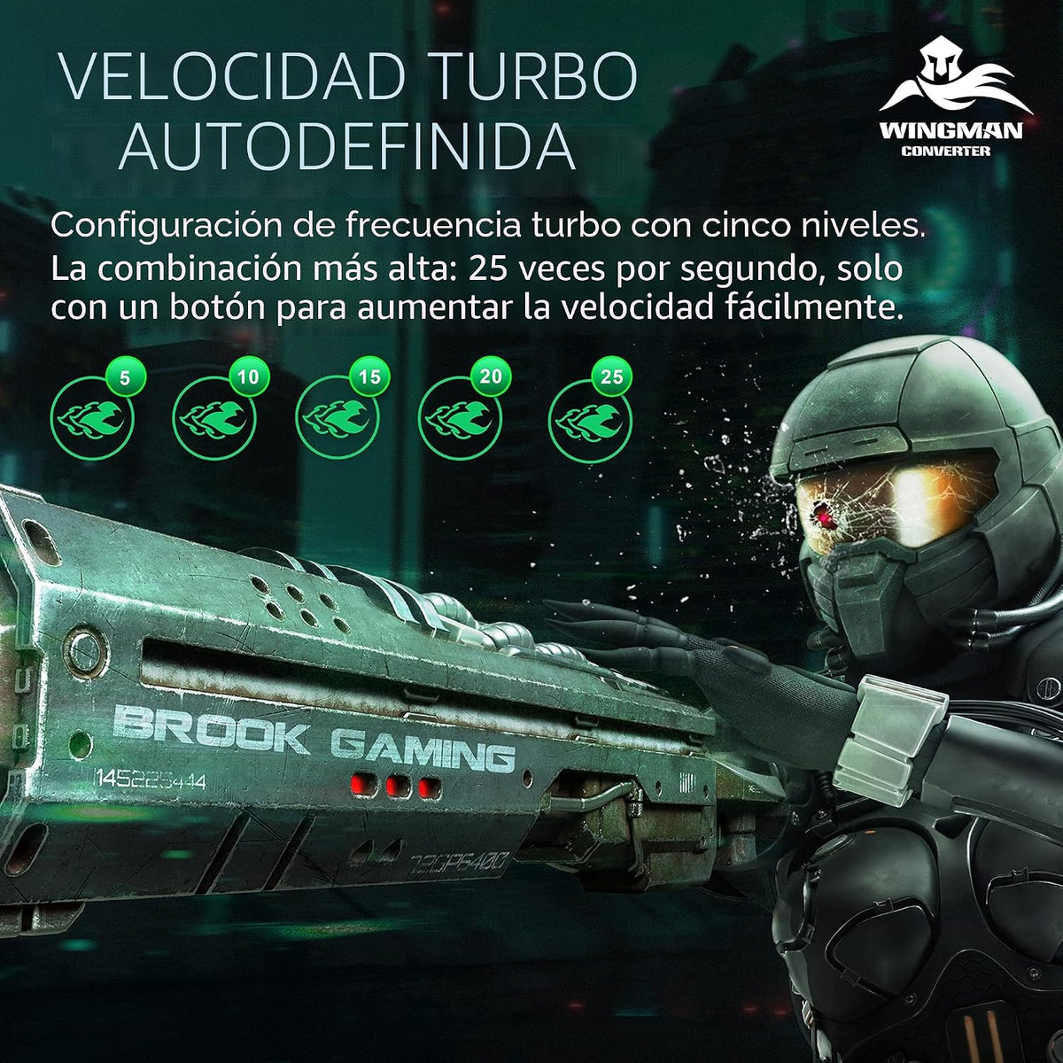 Brook Wingman XE 2 Converter - Adaptador de controlador inalámbrico...