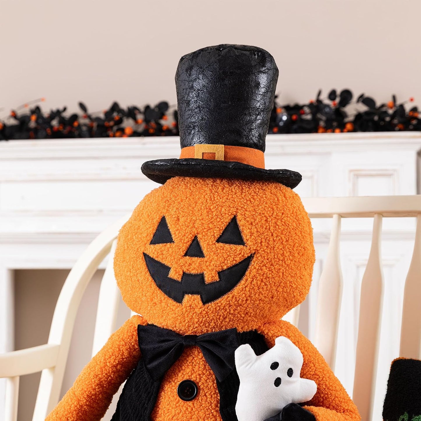 Glitzhome Decoración de Halloween de Jack O Lantern de 59 pulgadas,...