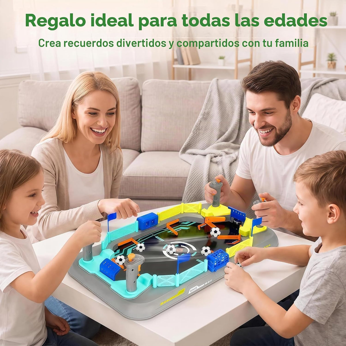 COUOMOXA Juego de mesa de fútbol para niños: mini juego de mesa de...