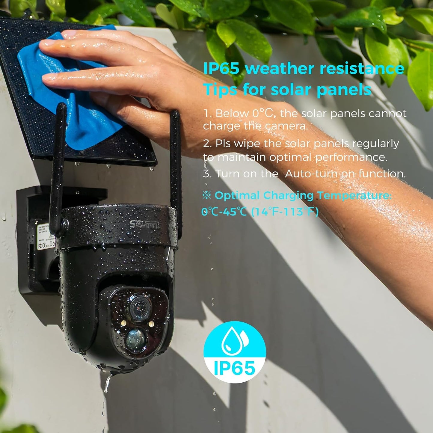 Cámara de seguridad solar inalámbrica Vicohome 2QB 2K AI para exter...