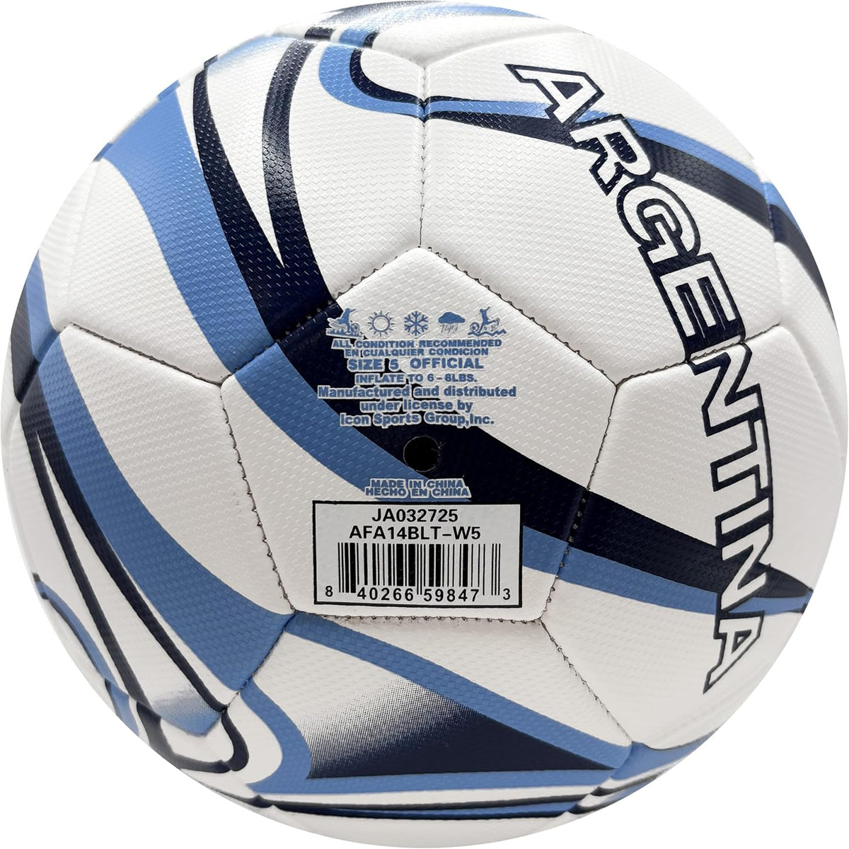 Icon Sports - Balón de fútbol oficialmente licenciado de la Asociac...