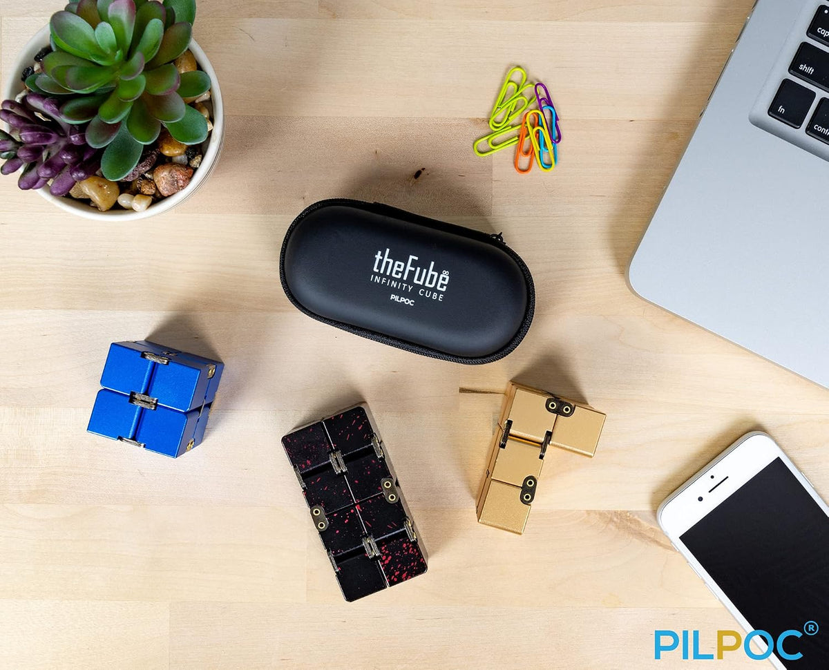 PILPOC theFube Fidget Cube - Cubo infinito de escritorio de alumini...