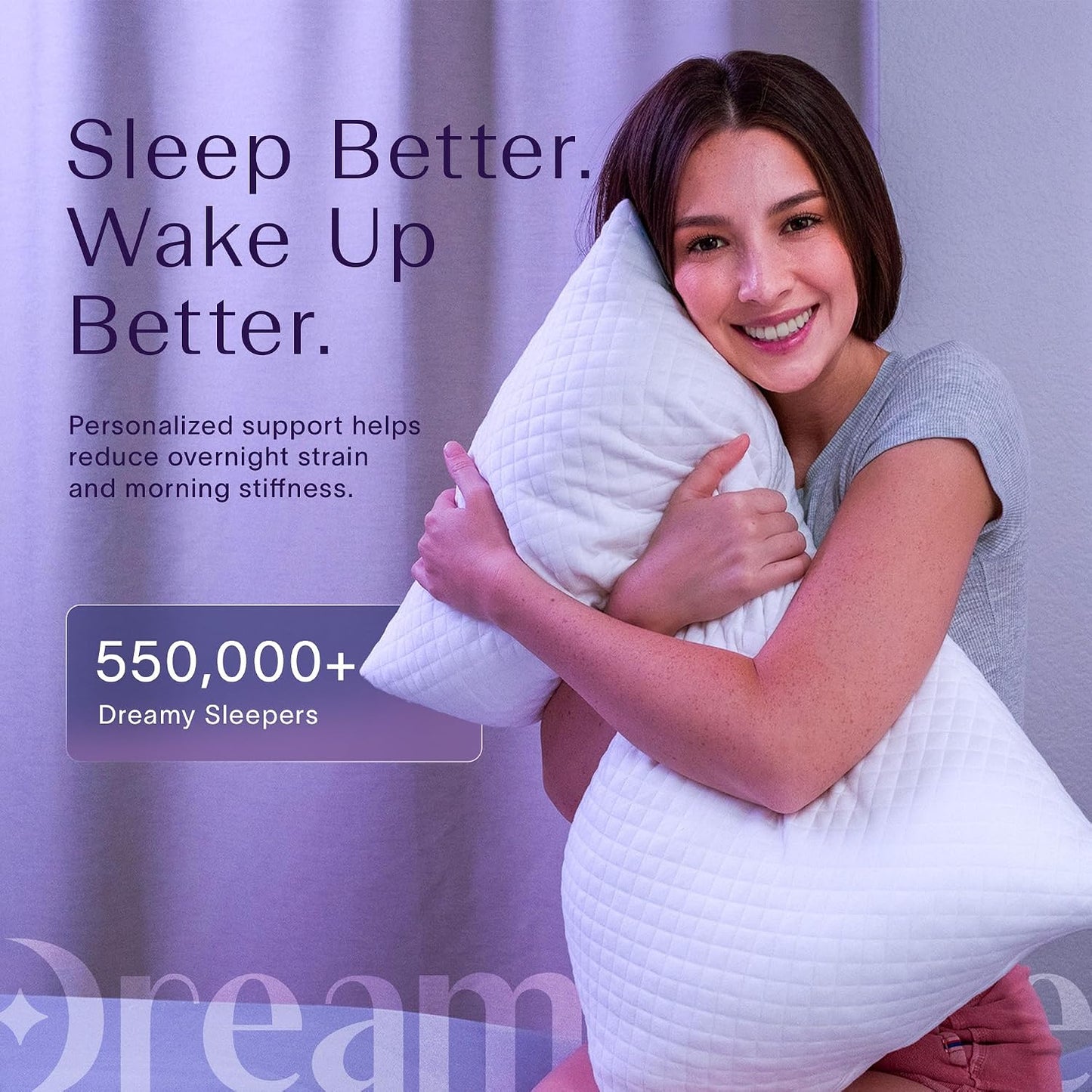 DreamyBlue Almohada Signature con Loft Ajustable \u2022 Relleno de...