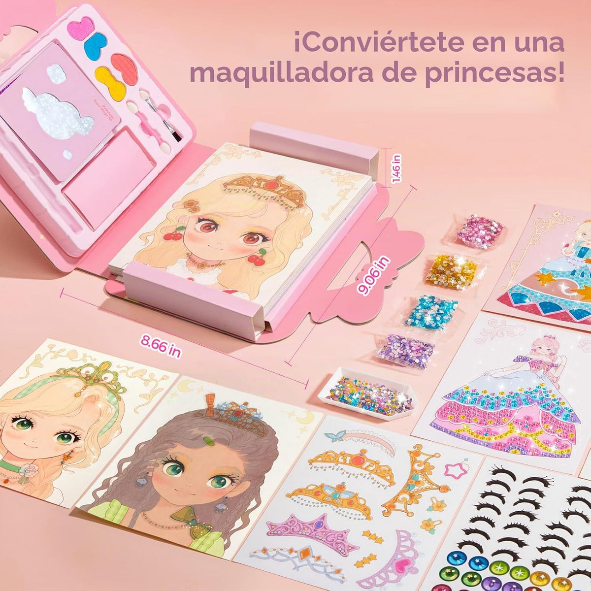 Jar Melo Kit de Manualidades de Arte de Princesa 4 en 1, Manualidad...