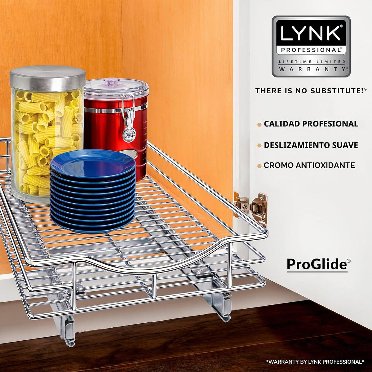 LYNK PROFESSIONAL® Organizador de gabinete extraíble, cajones desli...