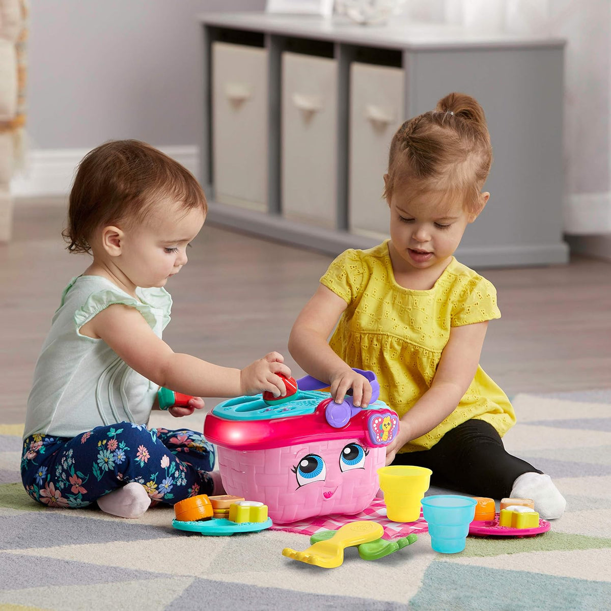 LeapFrog Cesta de Picnic de Formas y Compartir, Rosa