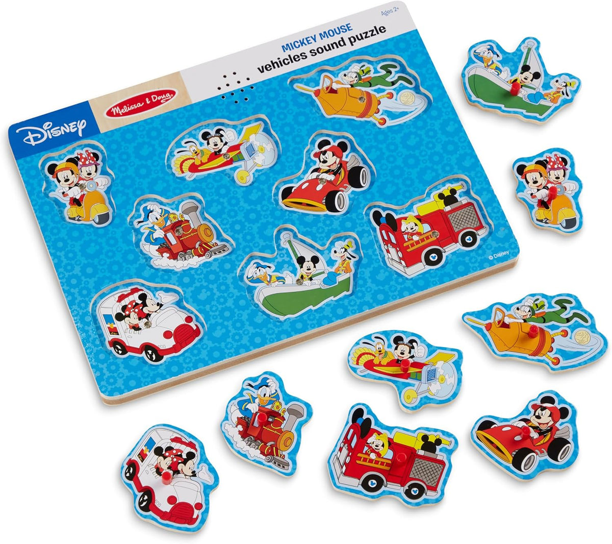 Melissa & Doug Disney Mickey Mouse y sus amigos Rompecabezas con so...