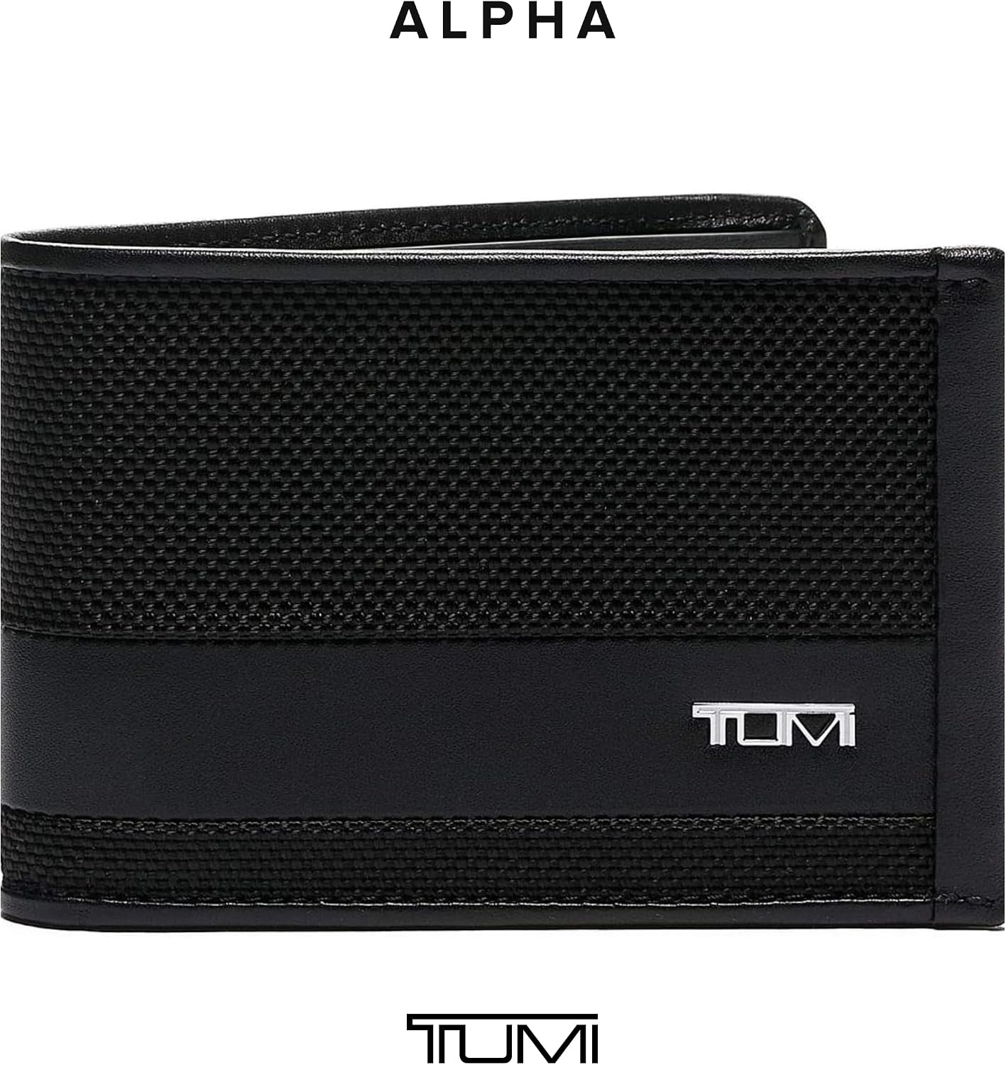 TUMI - Alpha Slim Billetera Individual Billetera para Hombres - Neg...