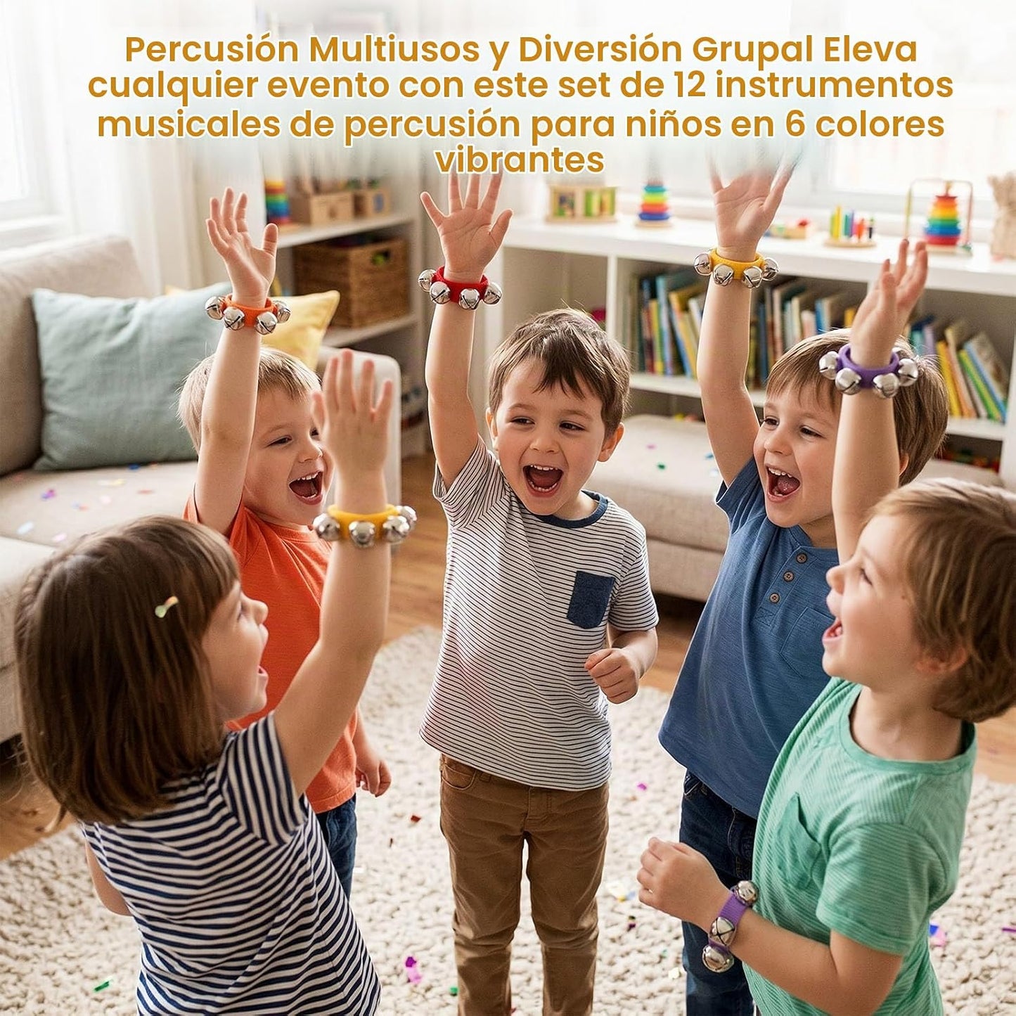 POPLAY Jingle Bells, 12 unidades de instrumentos musicales para niñ...