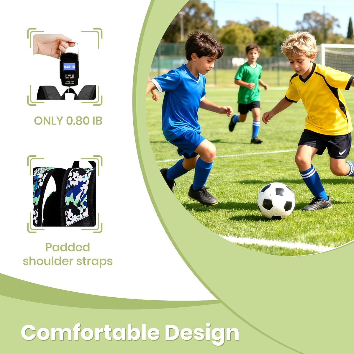 Hsmihair - Mochila de fútbol juvenil - Mochila para fútbol y balonc...