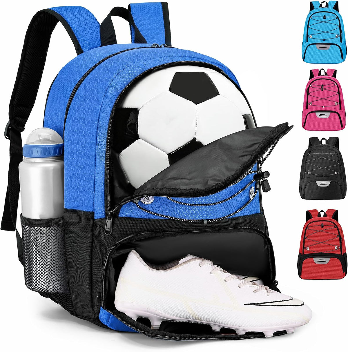 Hsmihair - Mochila de fútbol juvenil - Mochila para fútbol y balonc...