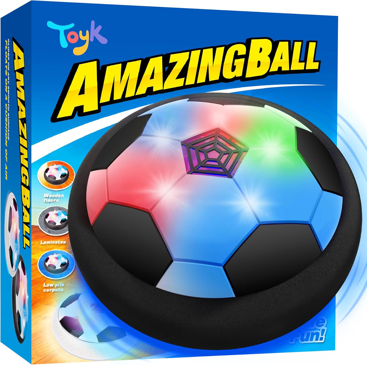 Toyk Juguetes para niños \u2013 Pelota de fútbol LED Hover \u2013 P...