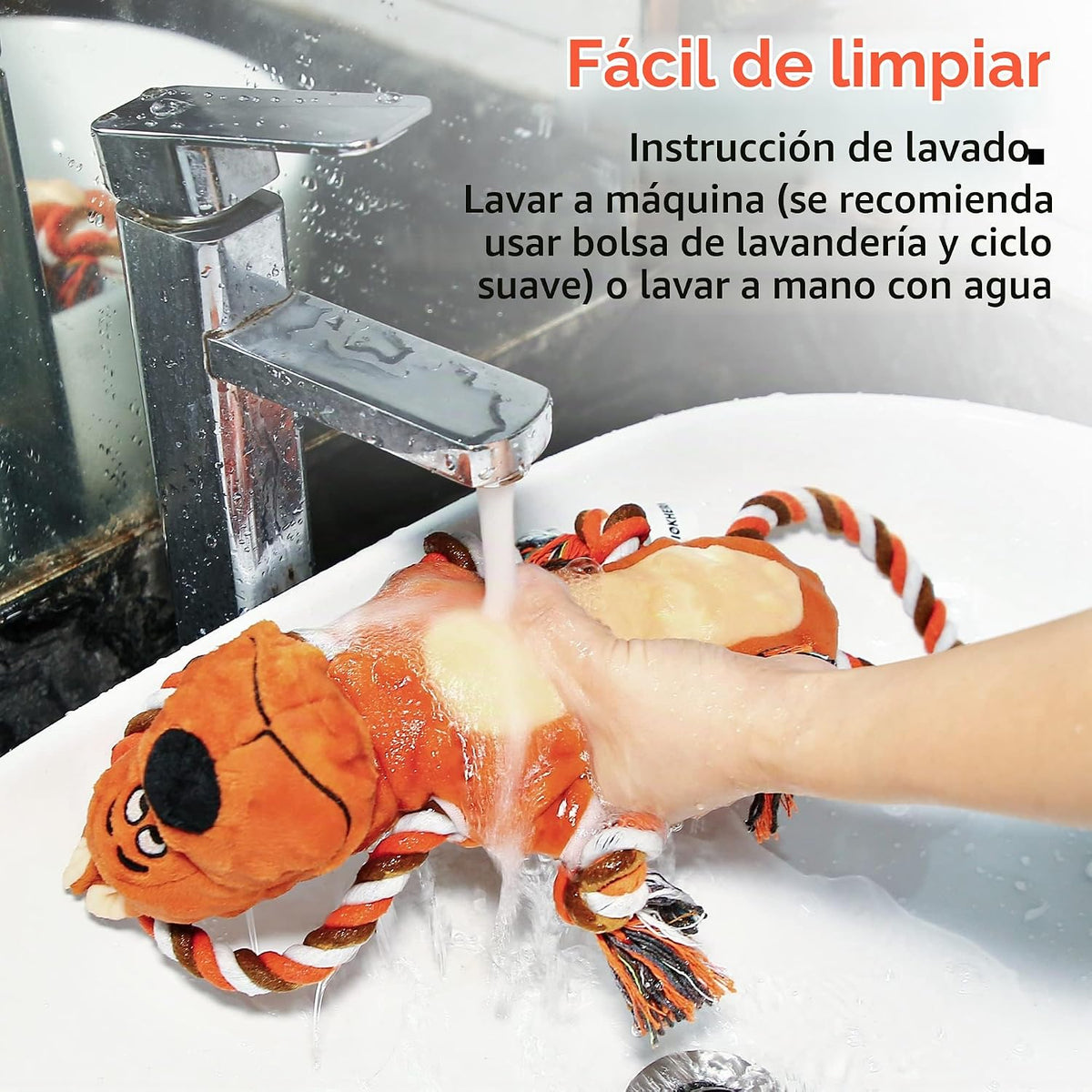 IOKHEIRA Juguetes resistentes e indestructibles para perros mastica...