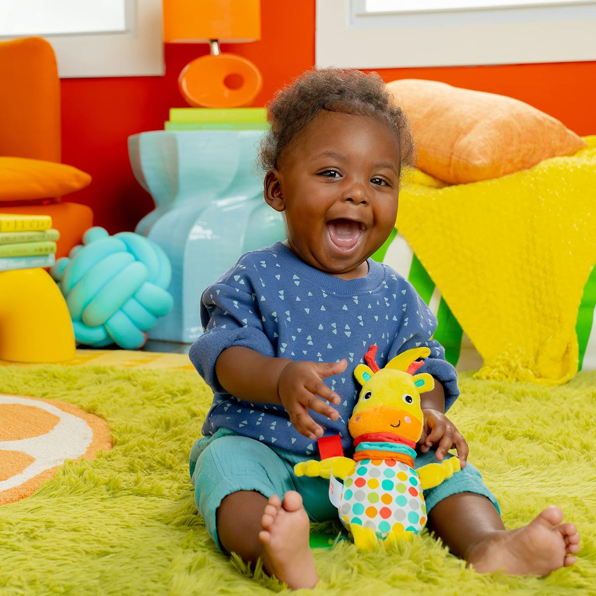 Bright Starts Pull, Play &amp; Boogie - Juguete de actividad musica...