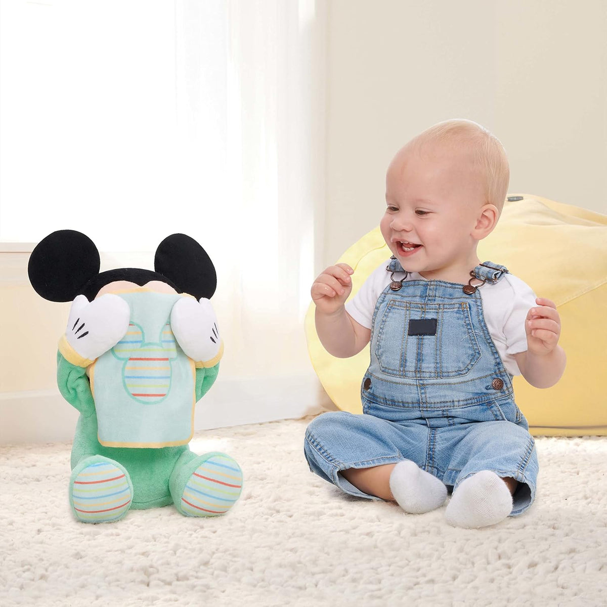 Disney Baby - Peluche interactivo de Mickey Mouse de 11 pulgadas pa...