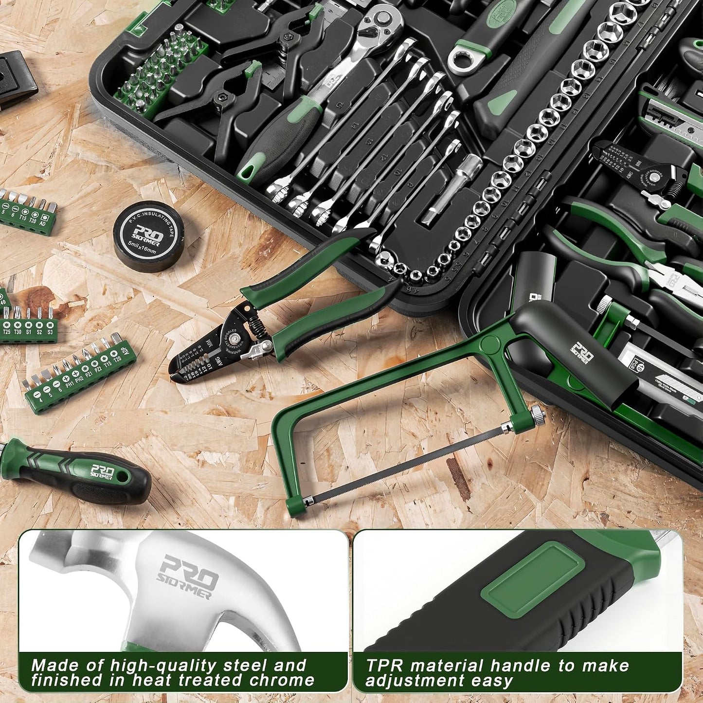 Prostormer Kit de herramientas de 259 piezas, juego de herramientas...