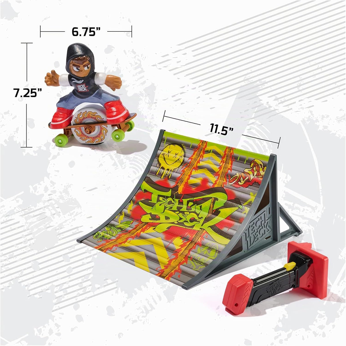 TECH DECK Shred N' Blast - Patineta motorizada para dedos | Per...
