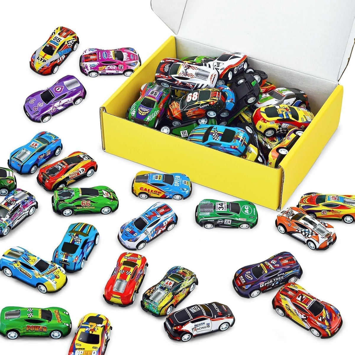Vileafy 30 autos de juguete para niños, mini recuerdos de fiesta de...
