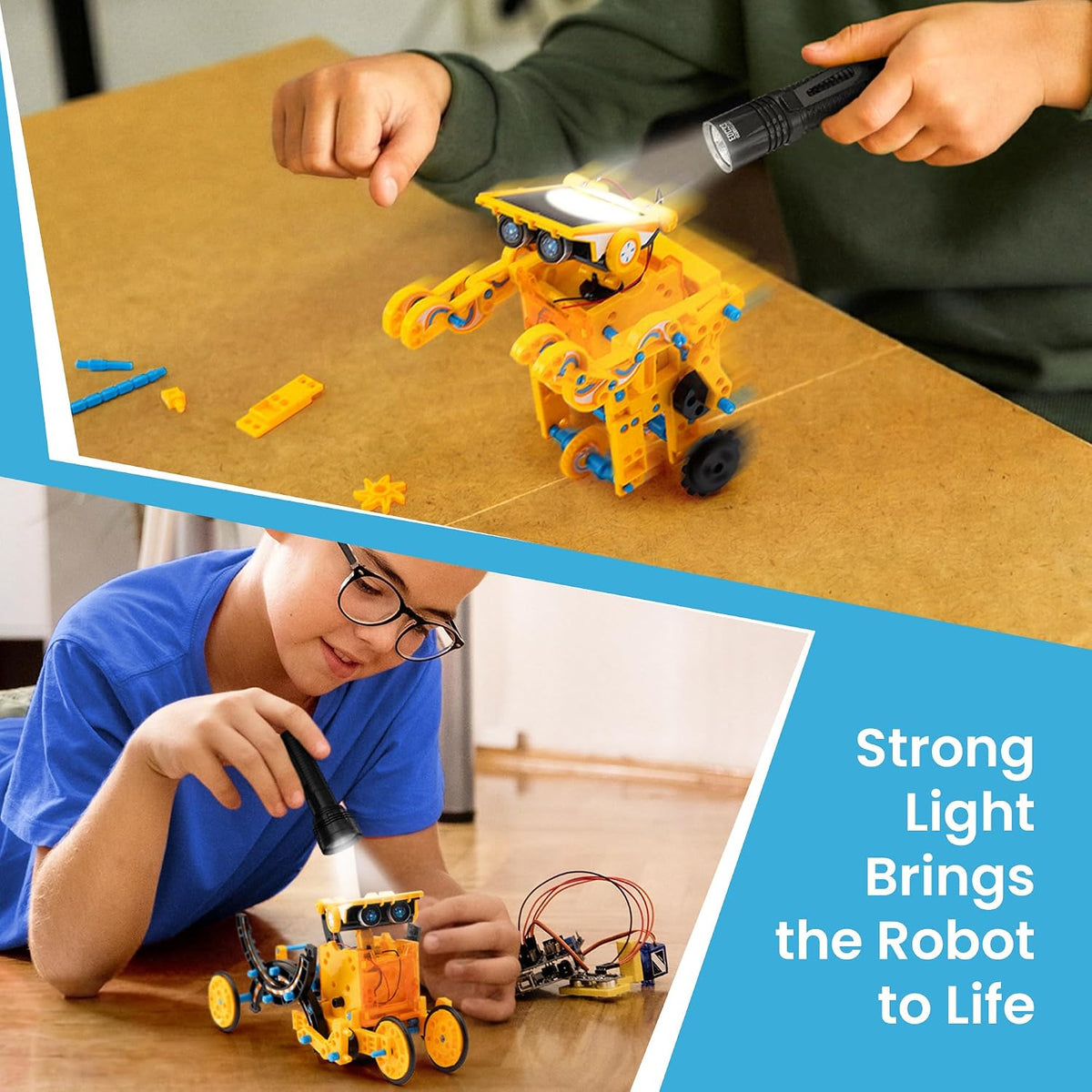 Sillbird Kit de robot de construcción solar, regalo STEM para niños...