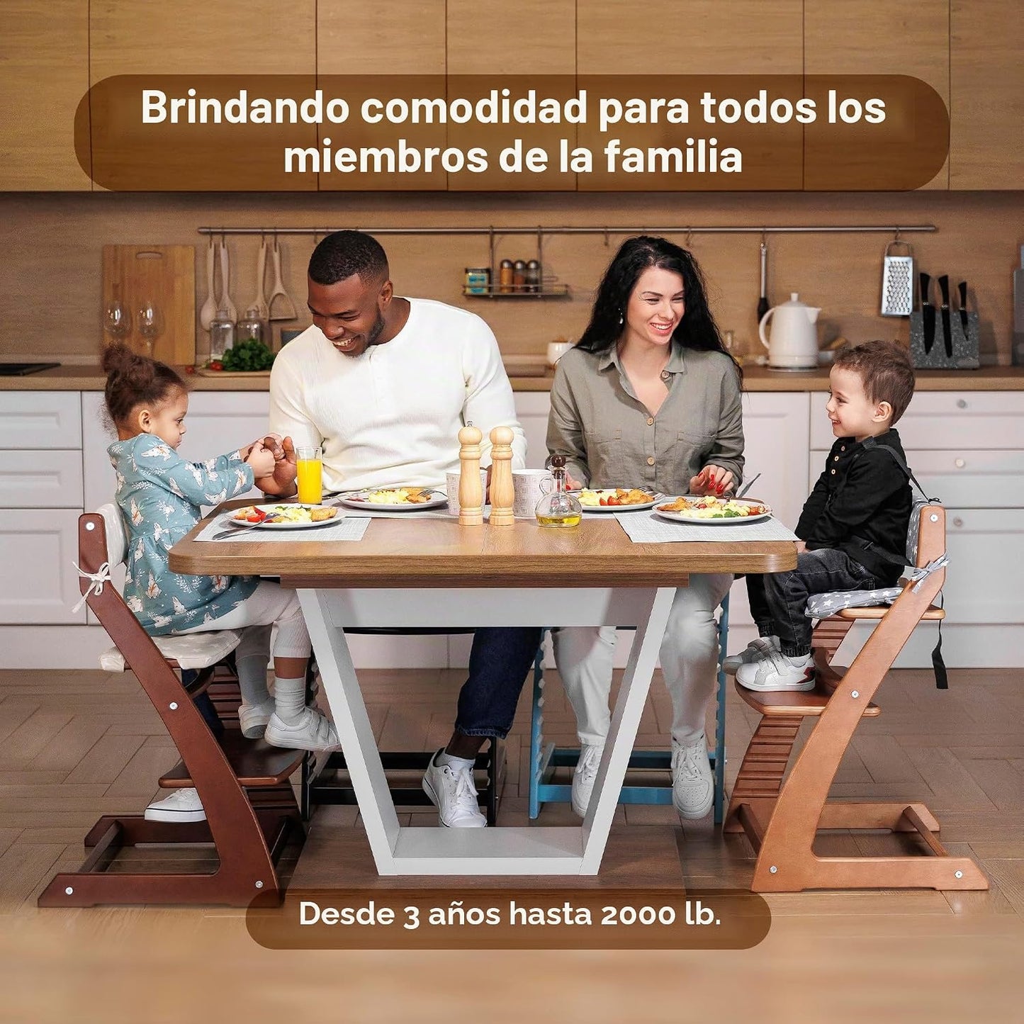 FORNEL Silla Alta Moderna de Madera Blanca | La Silla Para Siempre...