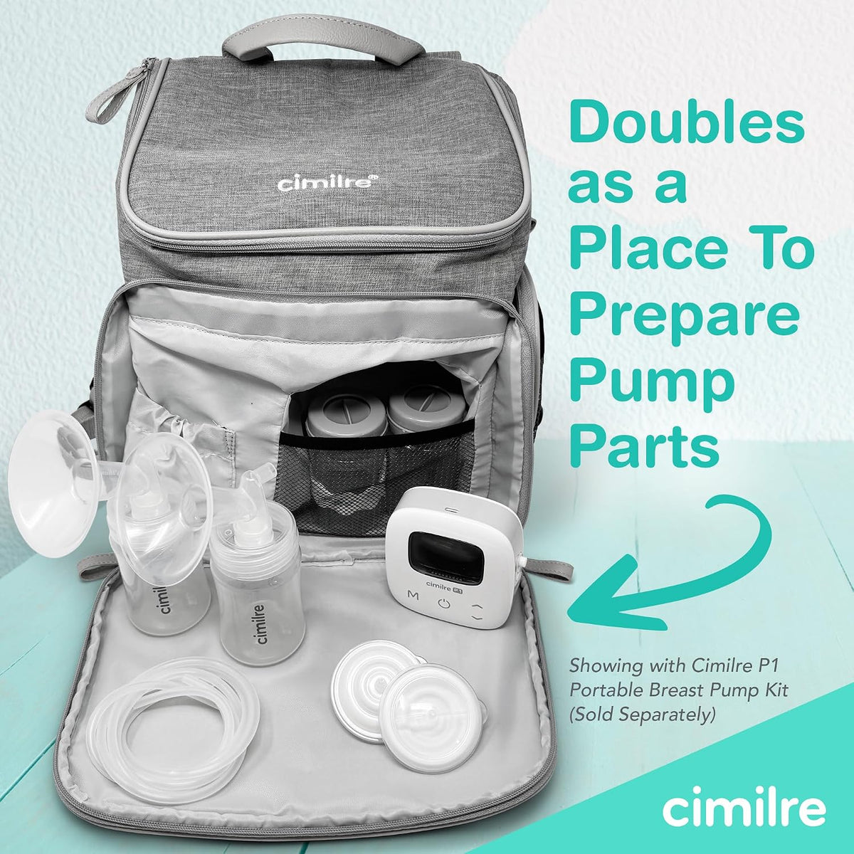 Cimilre S6+ - Paquete de extractor de leche recargable ajustable y...