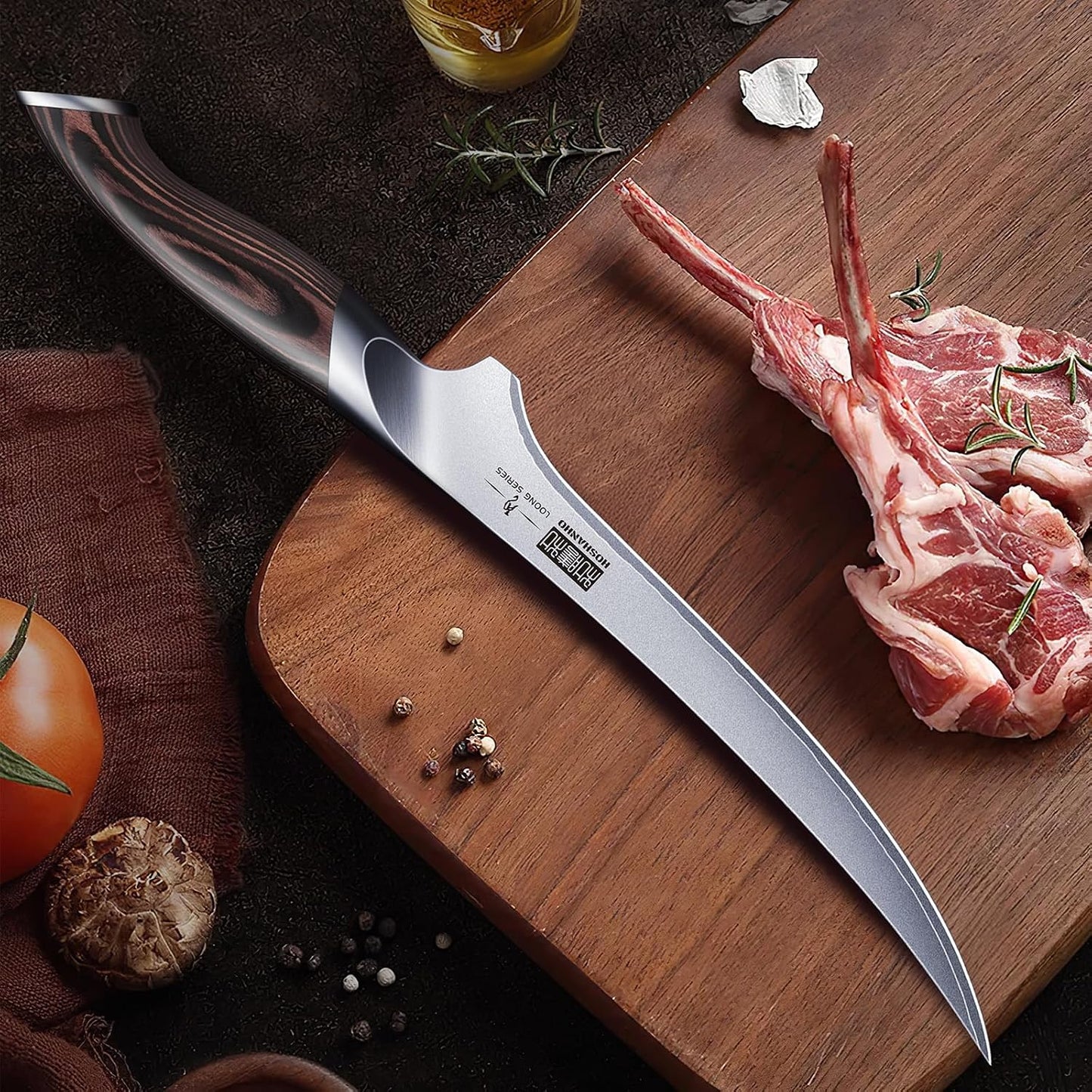 HOSHANHO - Cuchillo de filetear de 9 pulgadas, cuchillo para deshue...