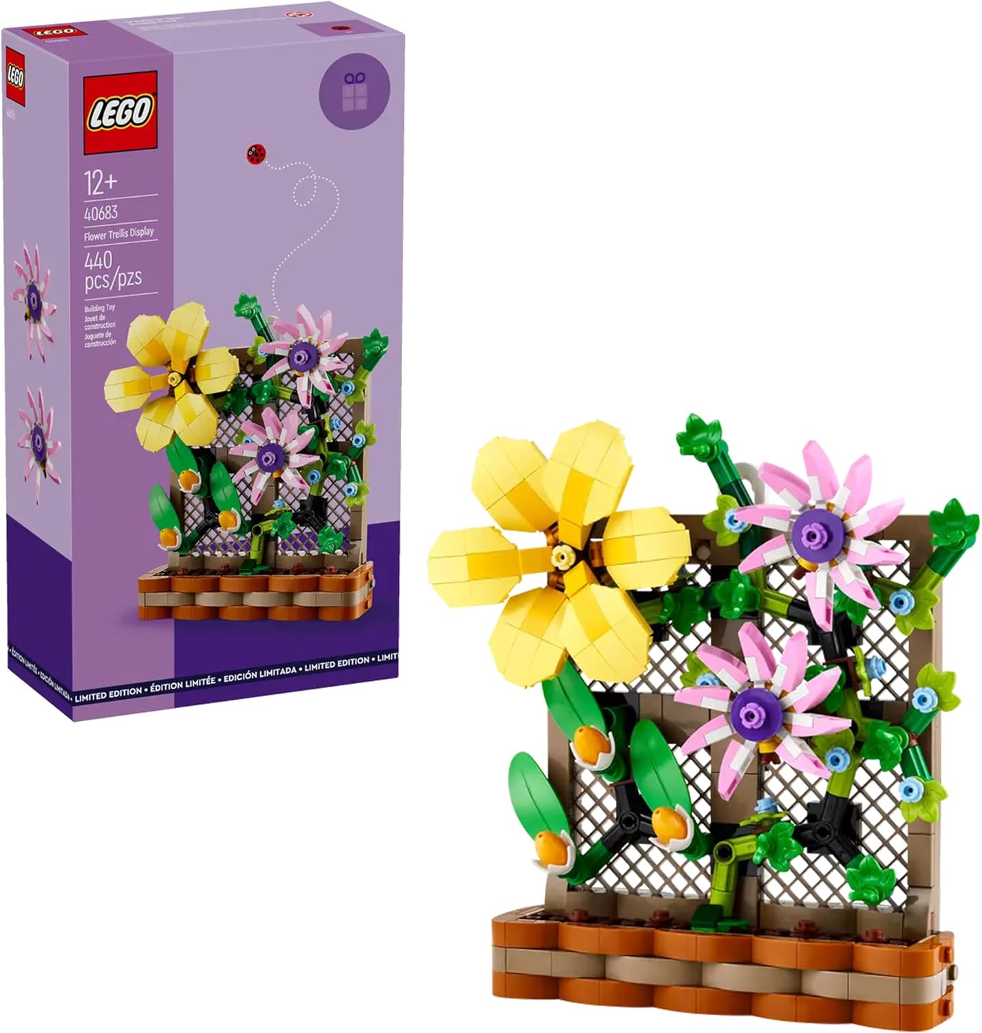 LEGO Flower Trellis Display 40683 - Juego de decoración floral de p...