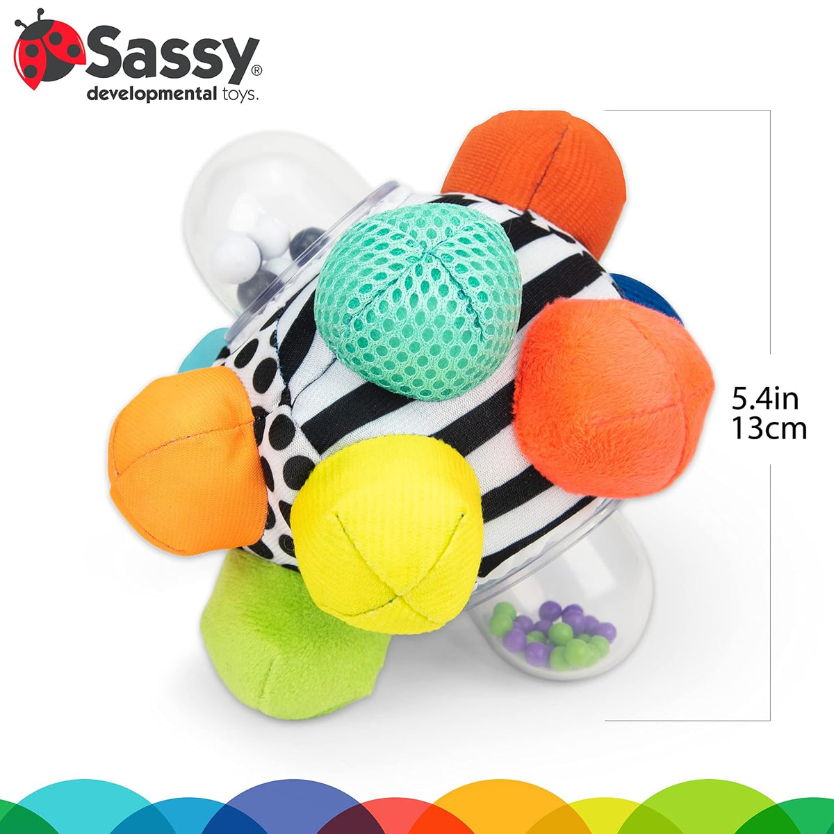 Sassy Developmental Bumpy Ball, Azul