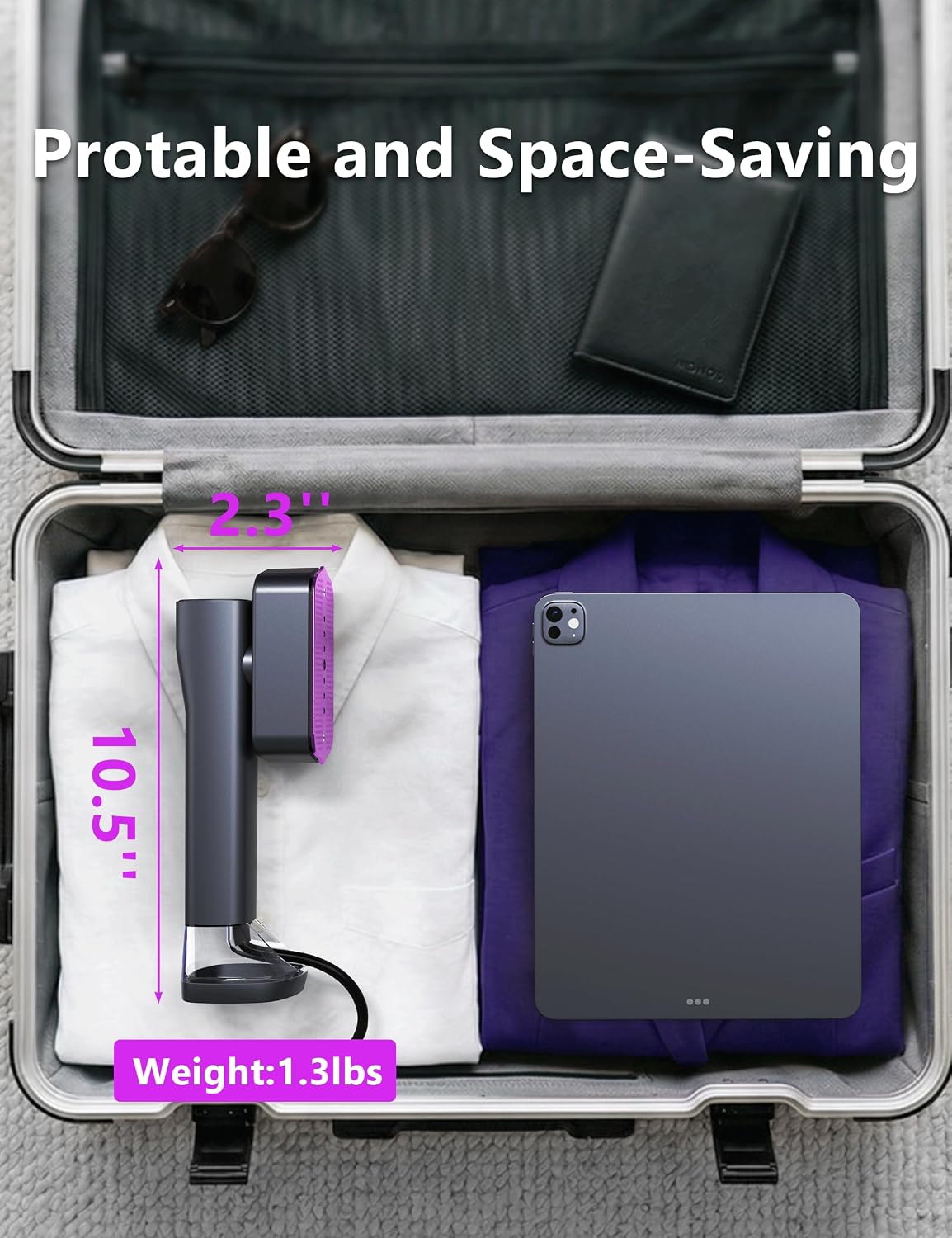 Vaporizador para ropa, vaporizador portátil de mano, capacidad de 6...
